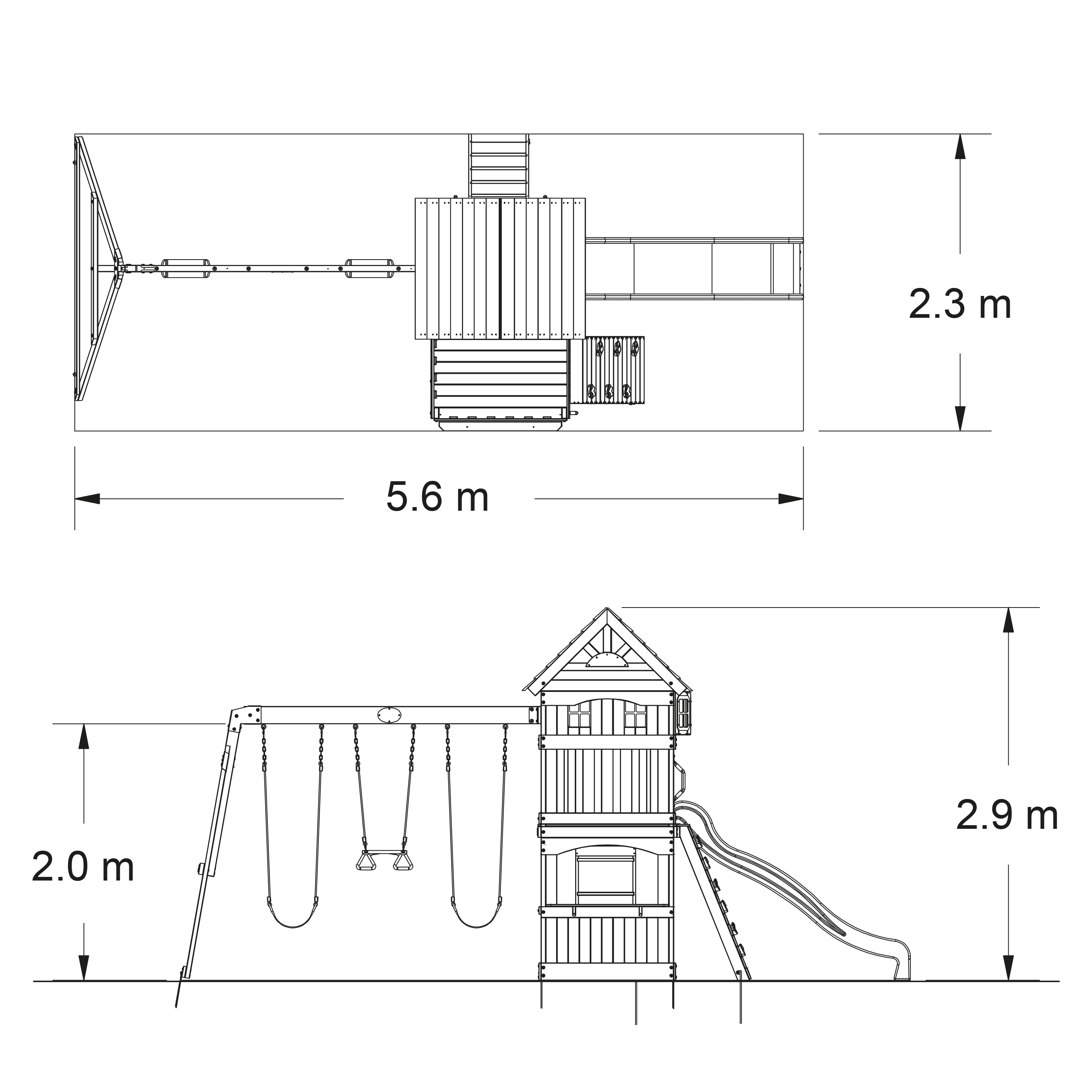 Atlantic Play Tower (incl. swings)