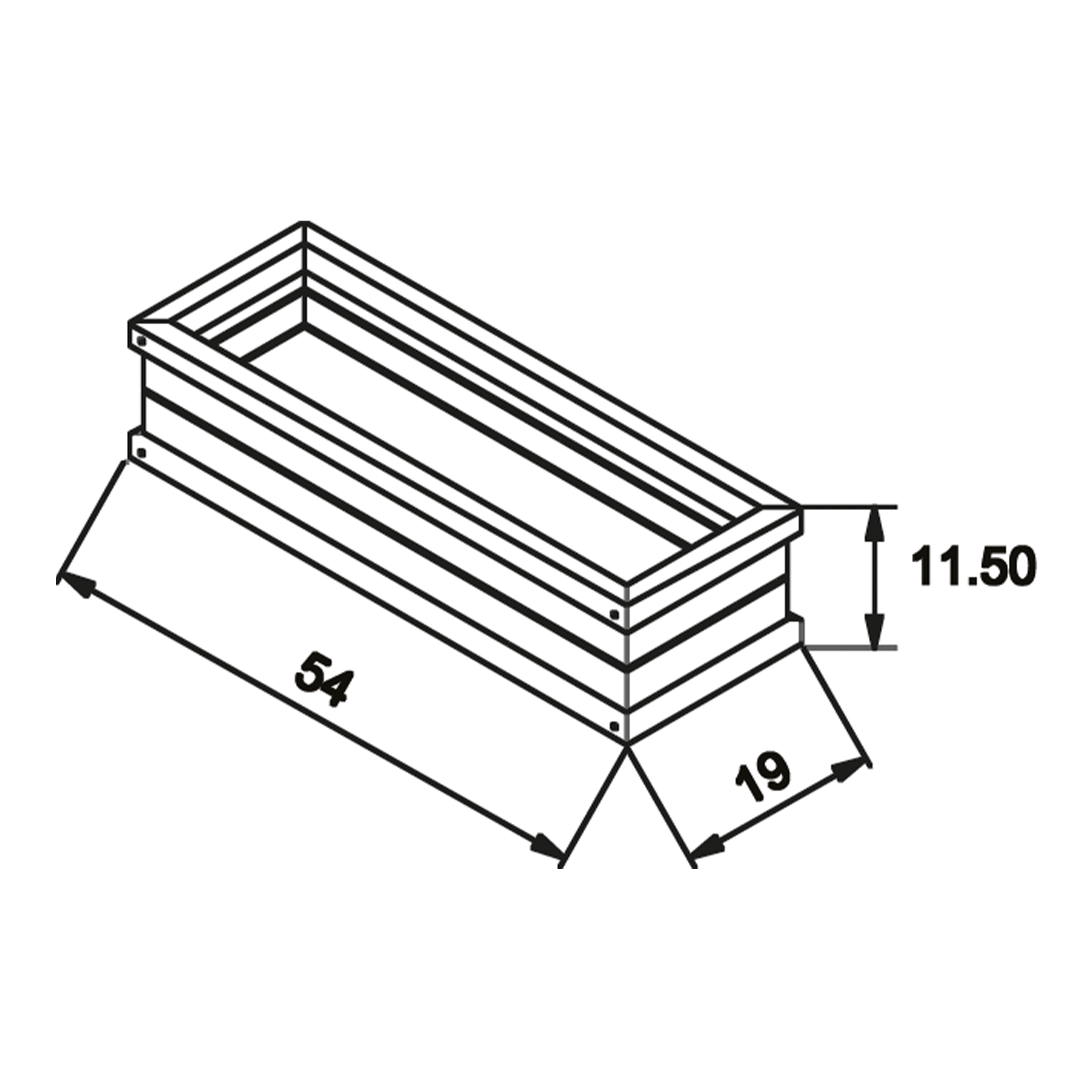 AXI Flower Box - Brown/White