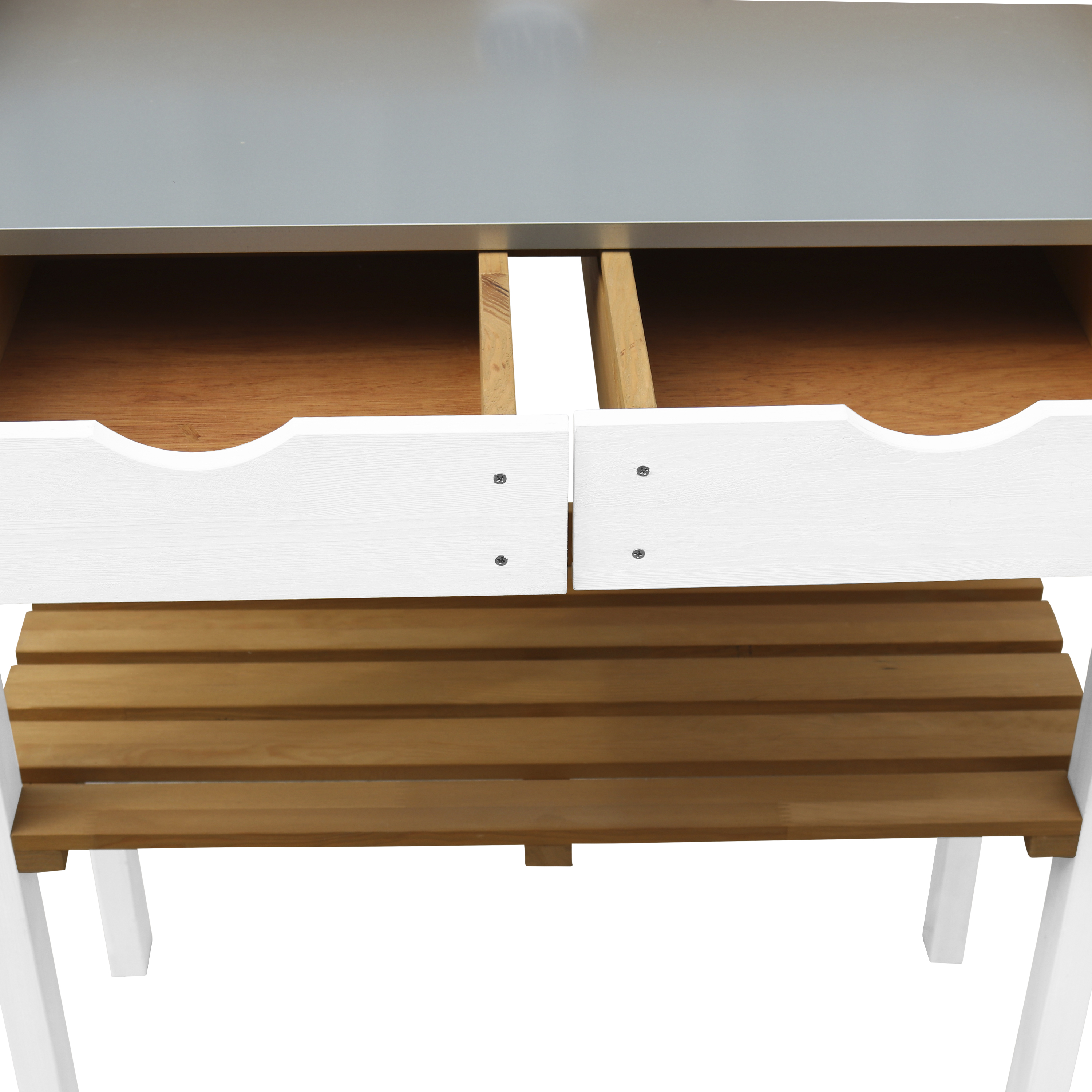 AXI Potting Table with 2 drawers - Brown/White