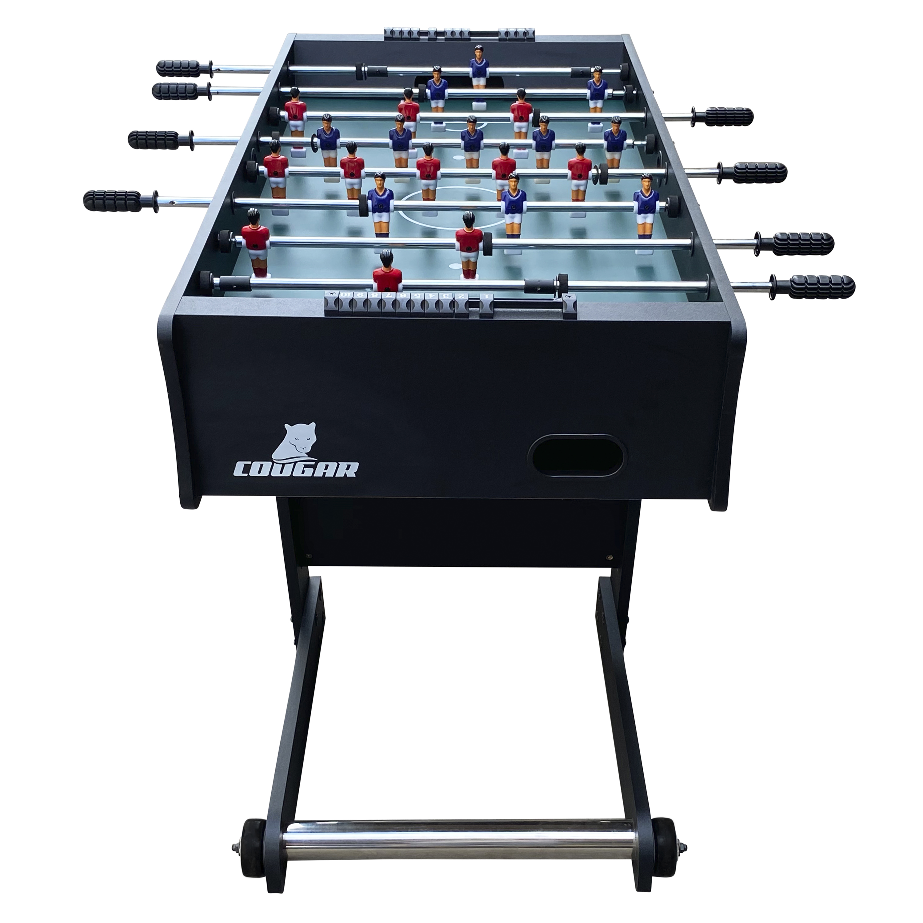 Cougar Scorpion Kick TS Folding Football Table - Black