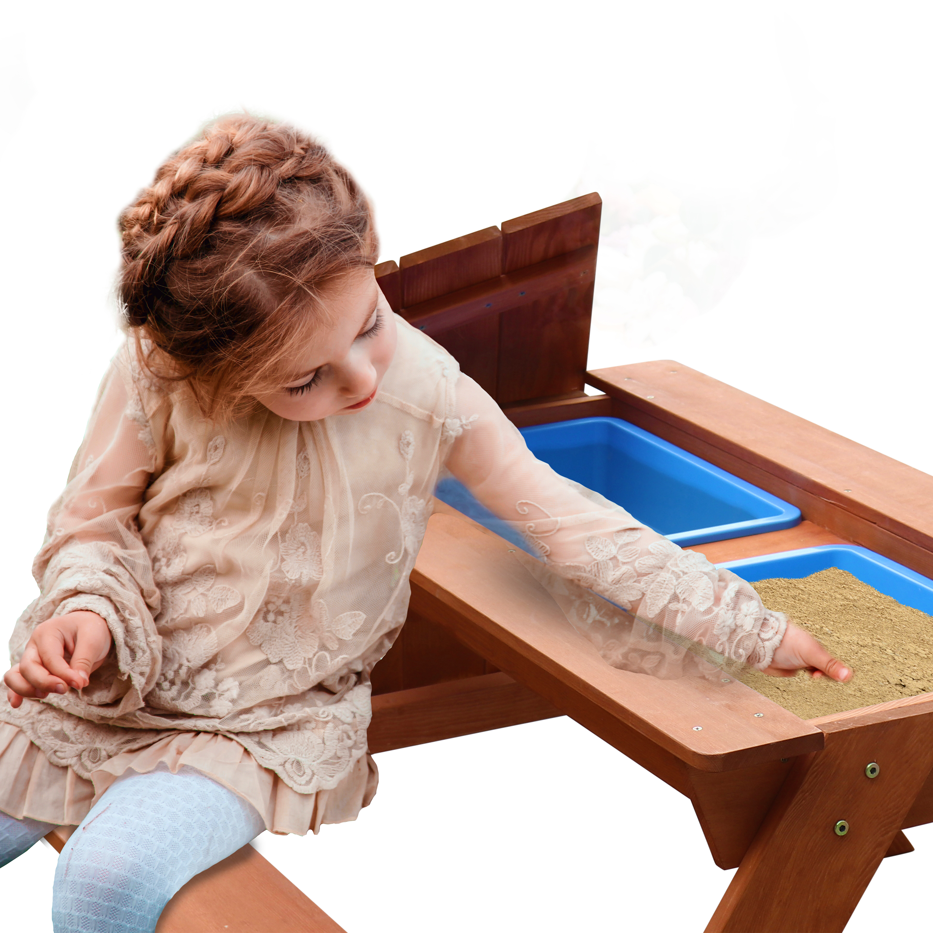 Dave Sand & Water Picnic Table Brown