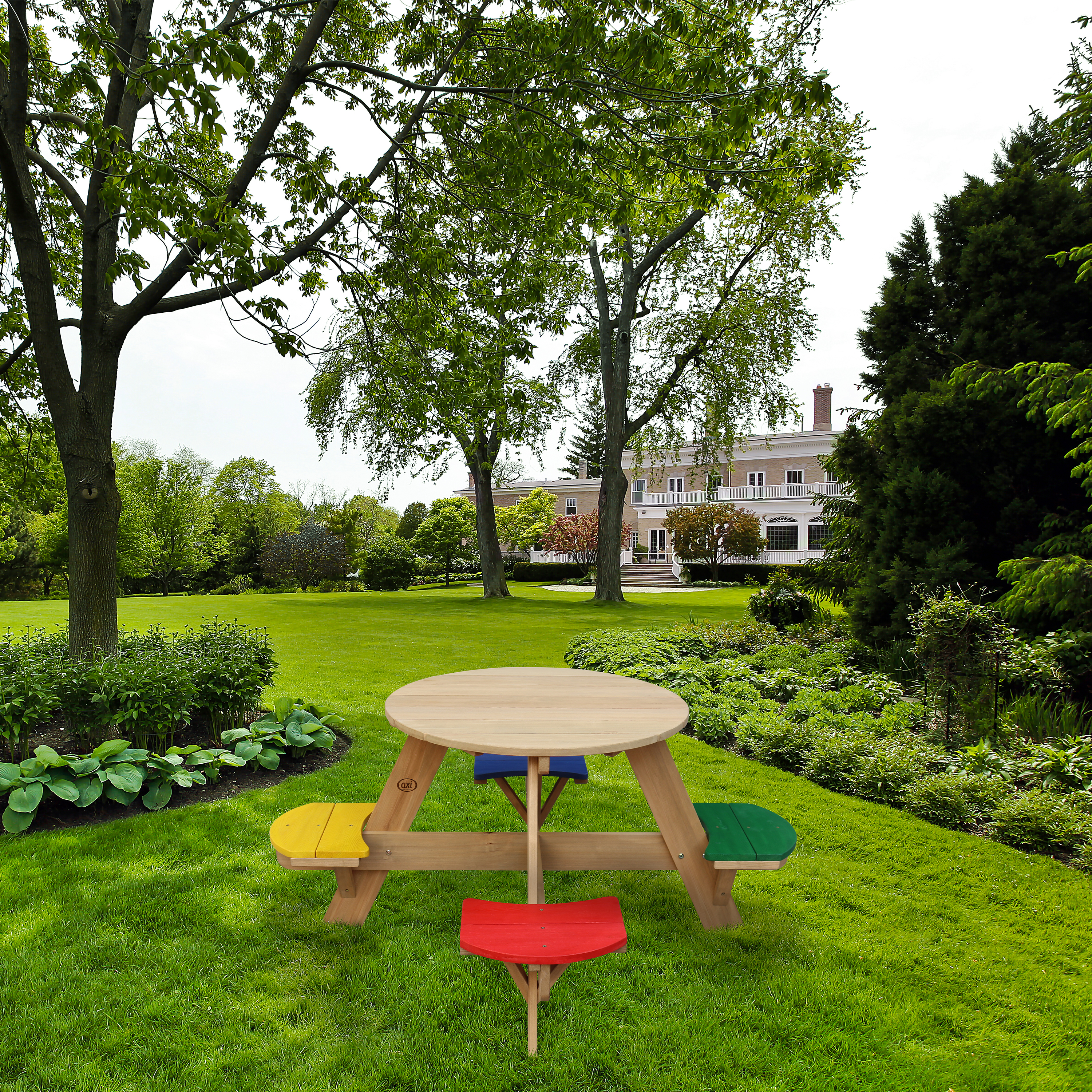 AXI UFO Picnic Table Round - Rainbow