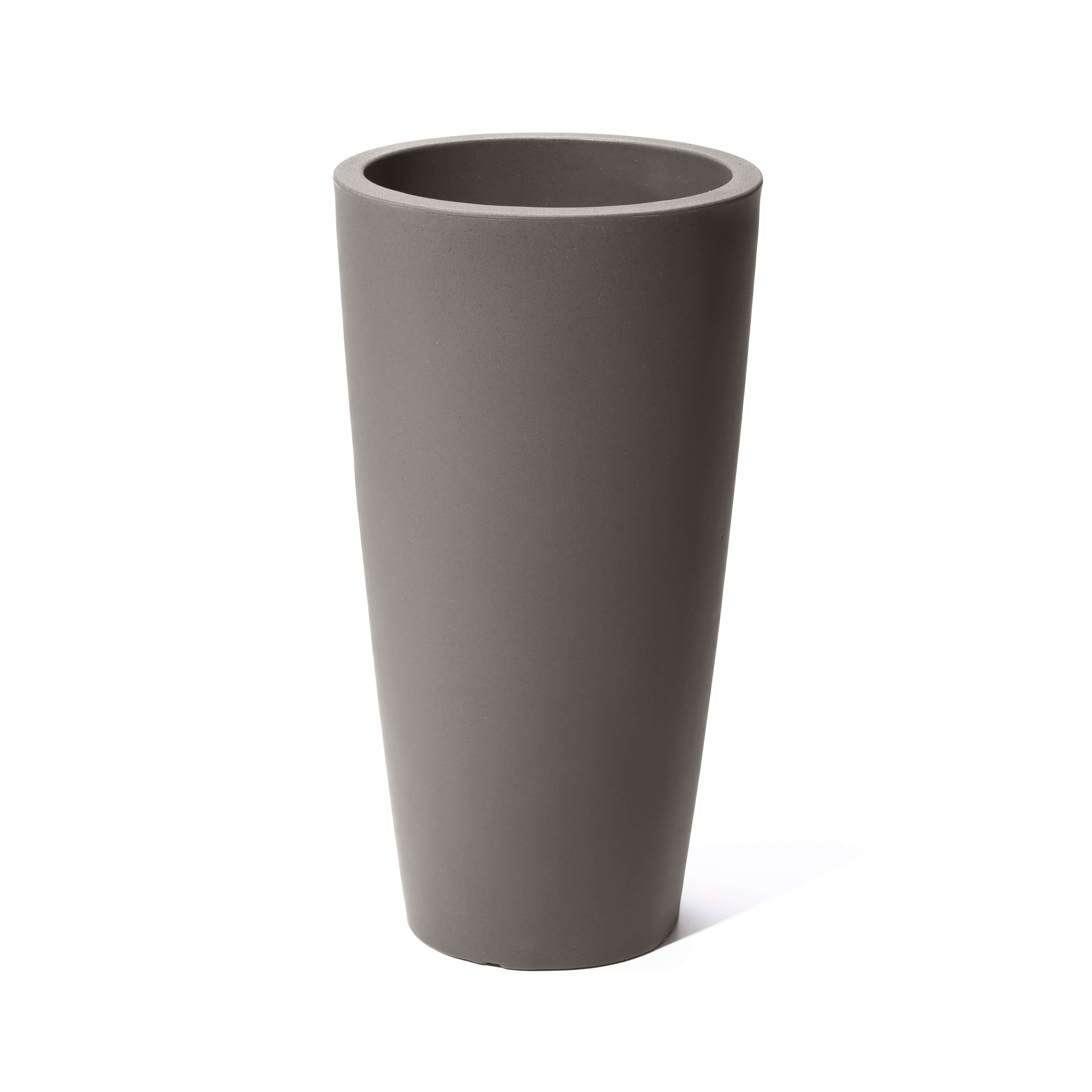 Tremont Tall Round Tapered Planter - Dark Cedar