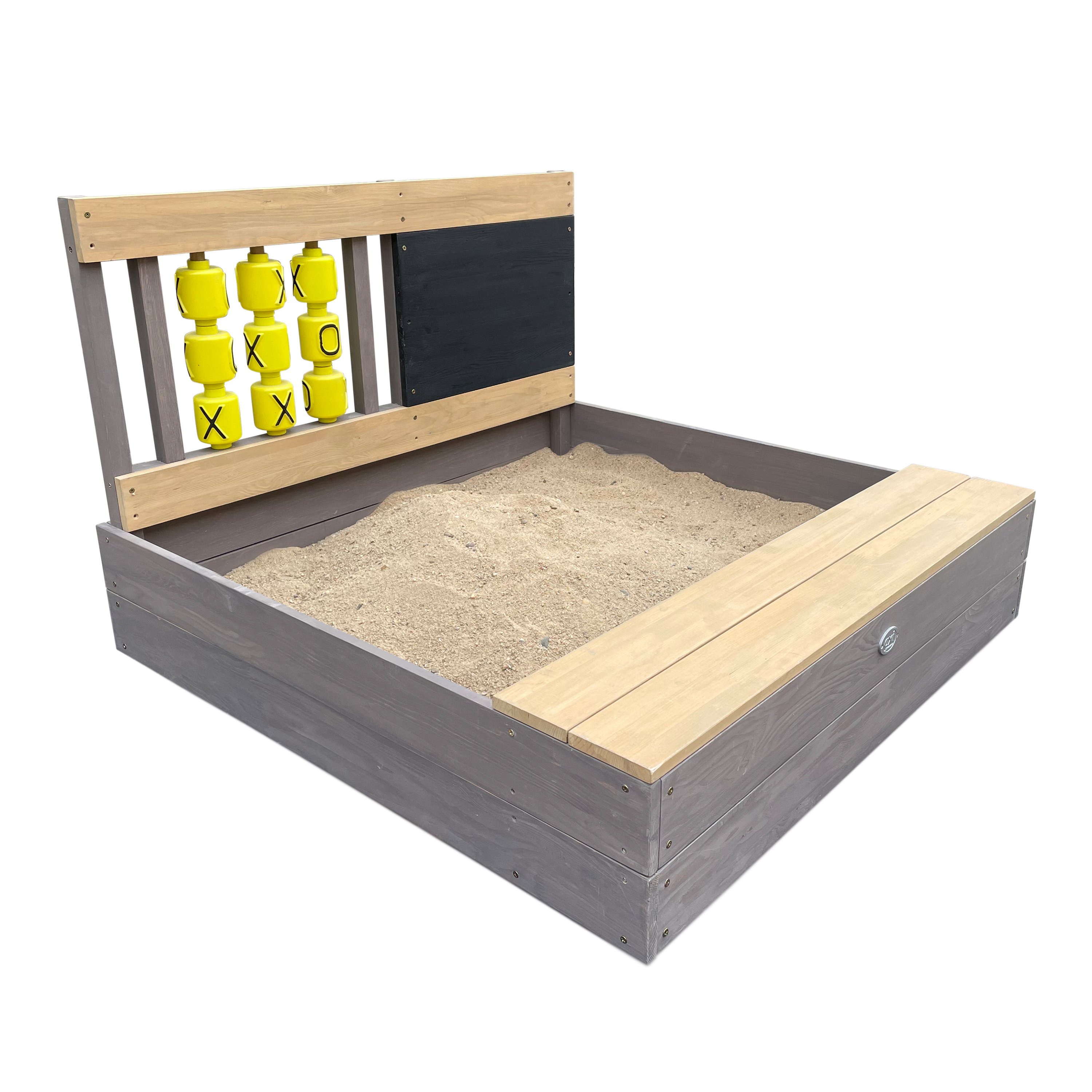 Kitty Sandbox with Tic tac toe Grey/brown