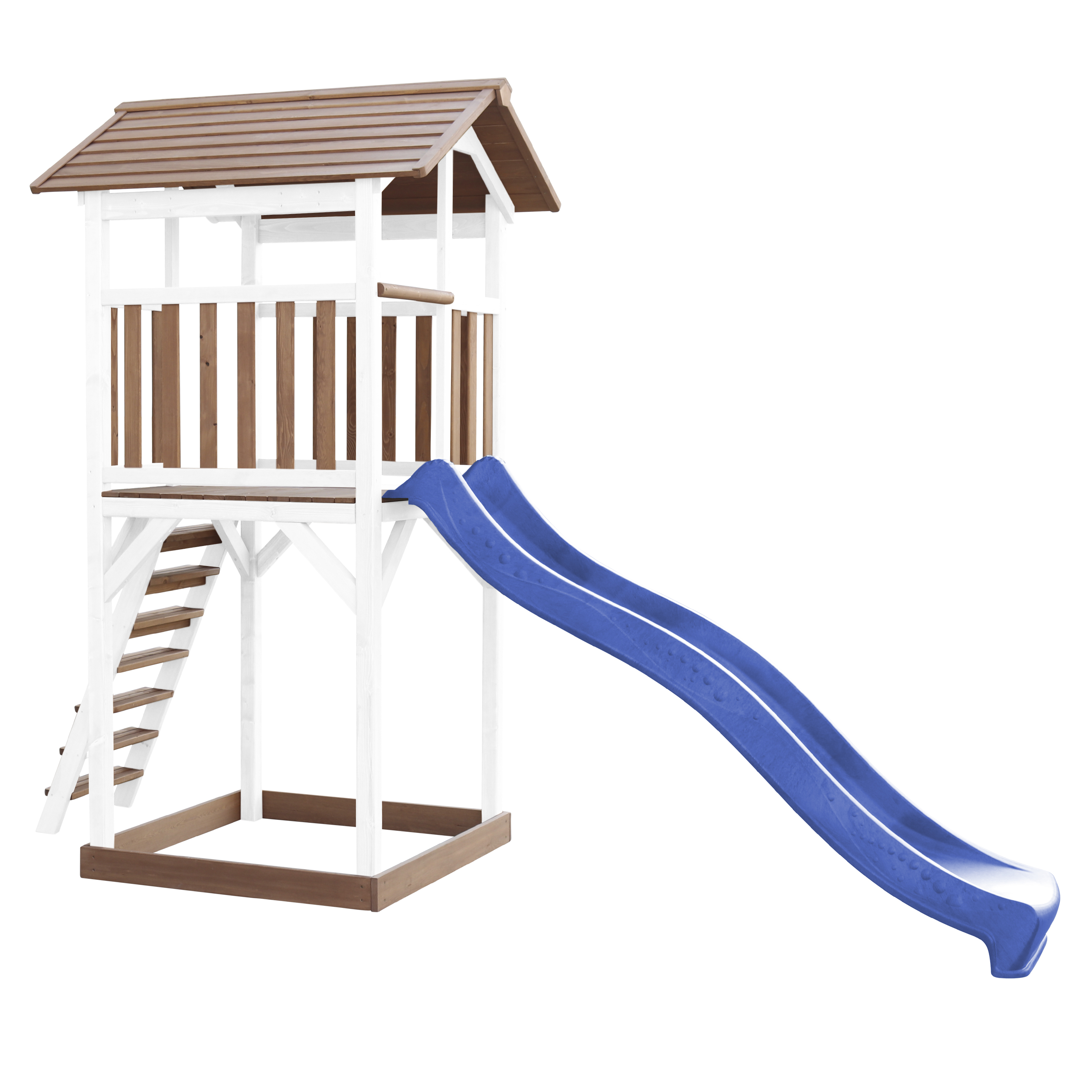 Beach Tower Brown/white - Blue Slide