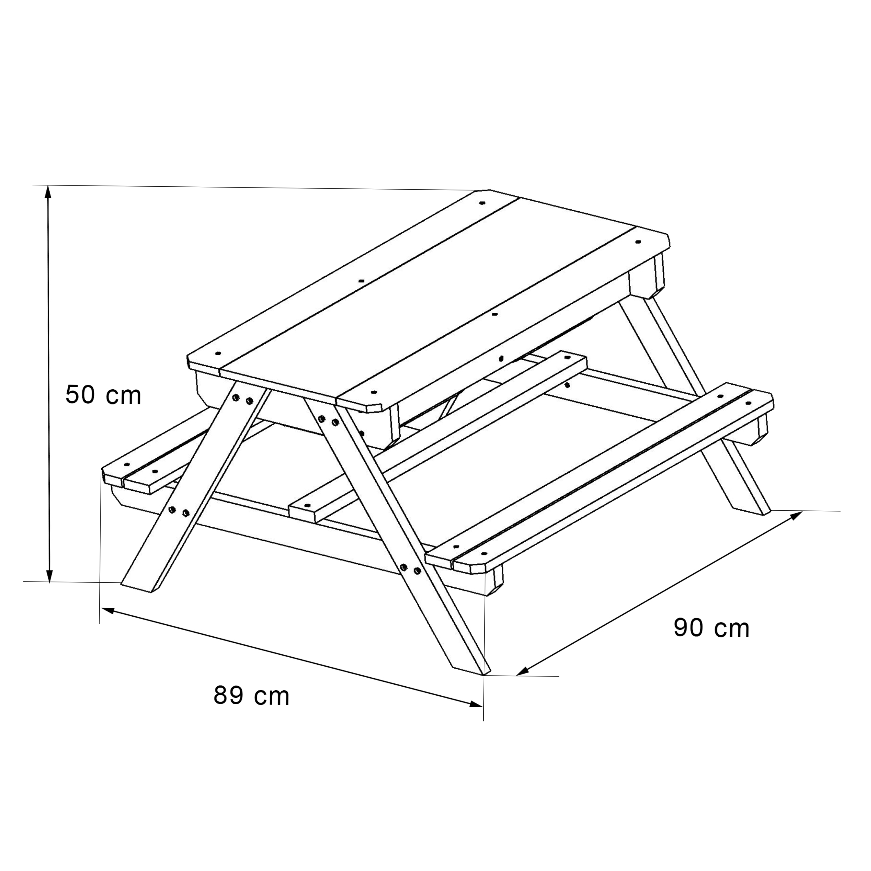 Sunny Dual Top 2.0 Sand & Water Picnic Table with Green Bins