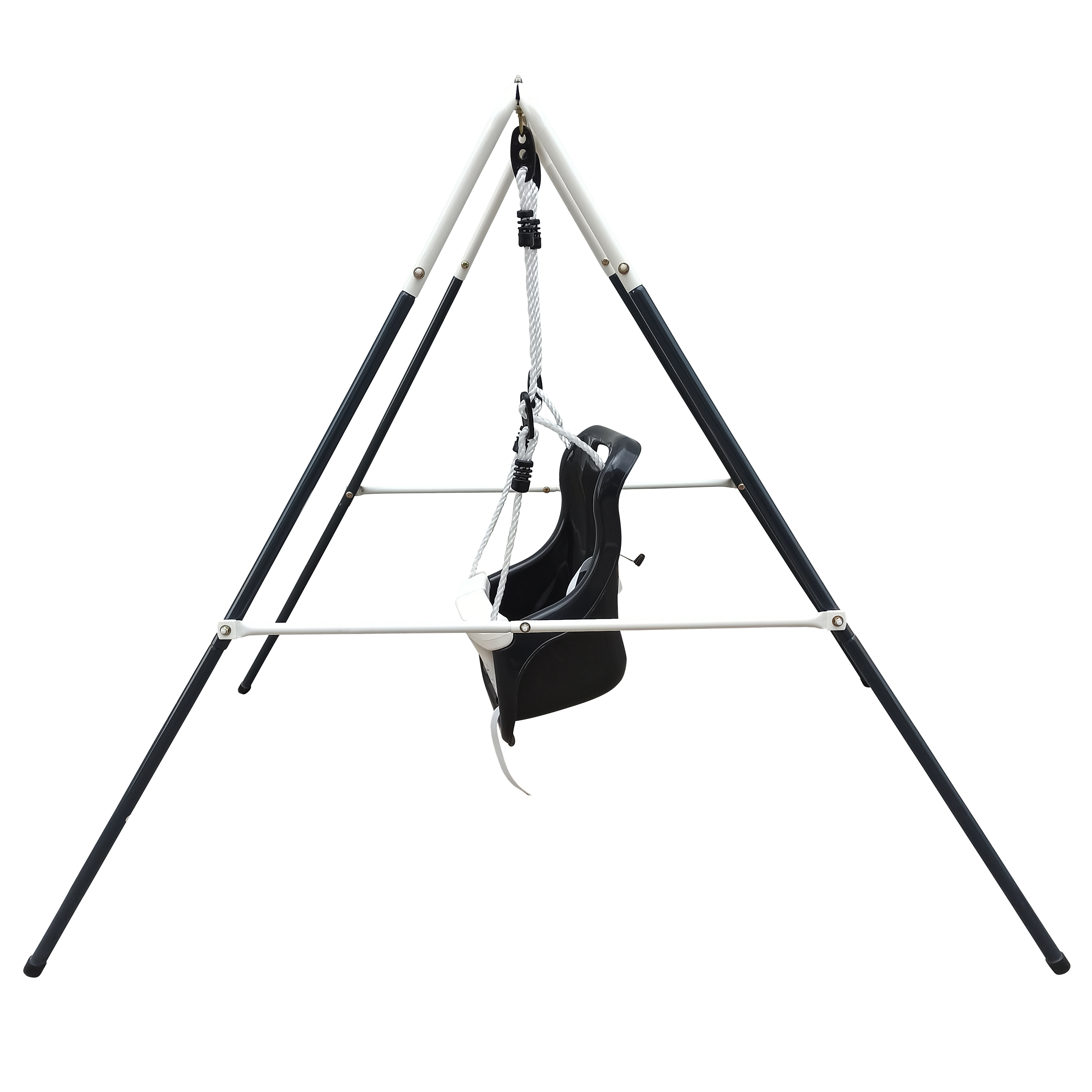 AXI Metal Baby Swing with Seat - Anthracite/Cream