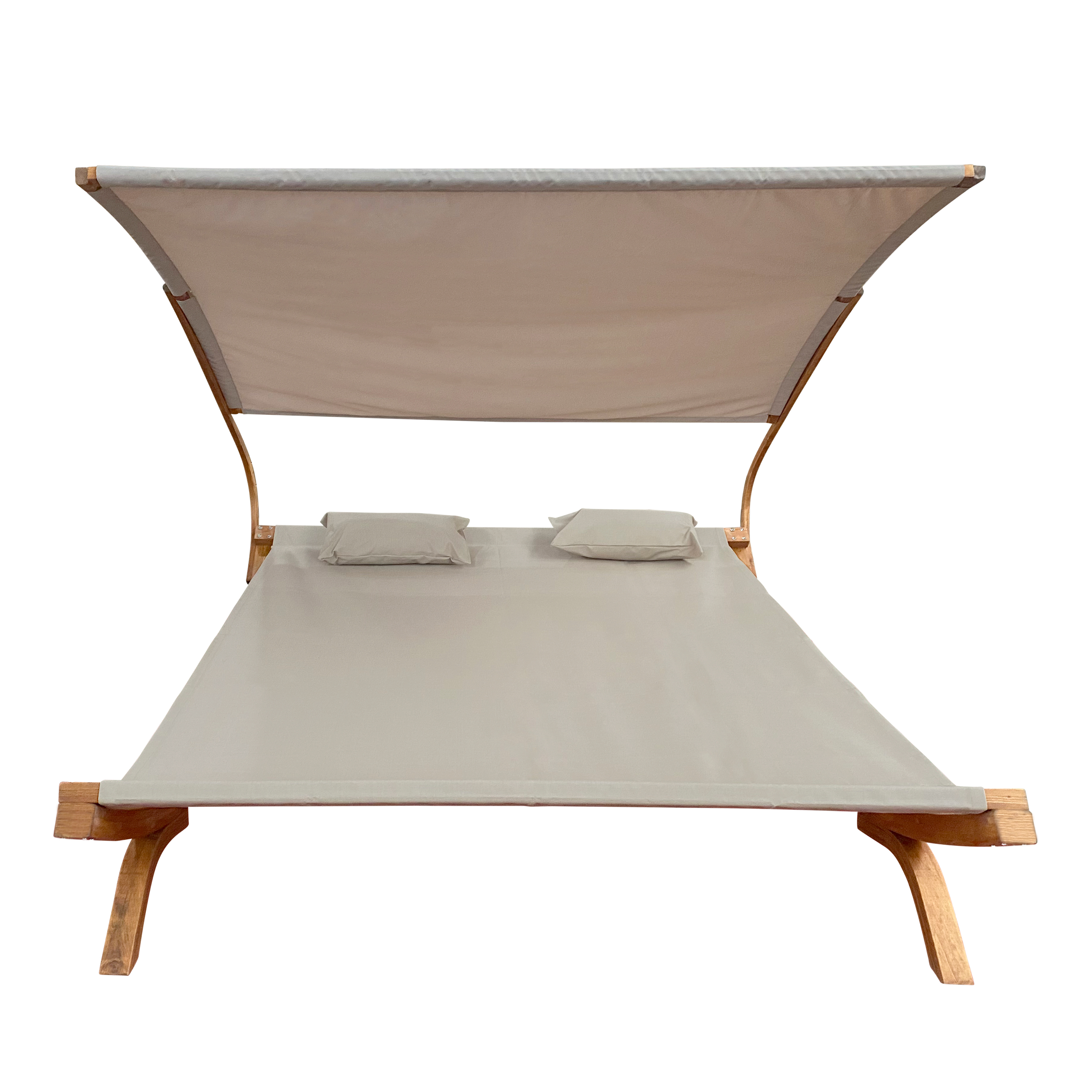 AXI Mallorca Double Lounger with Sunshade - Beige