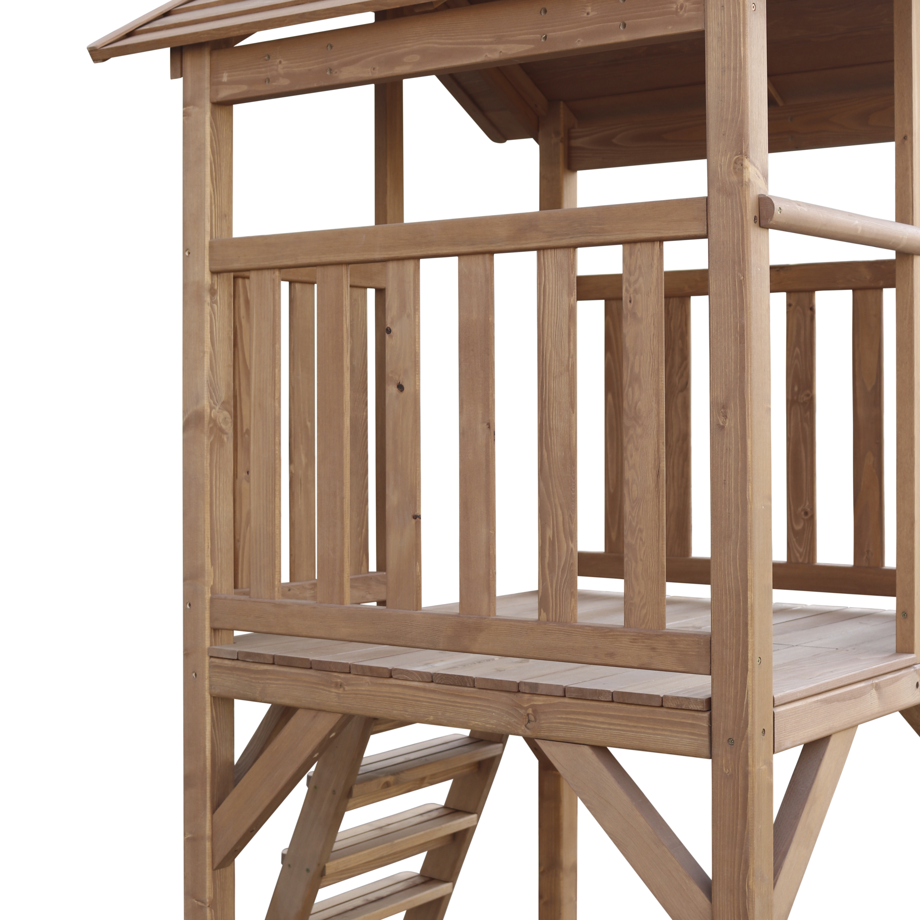 Beach Tower with Summer Nest Swing Brown - Grey Slide