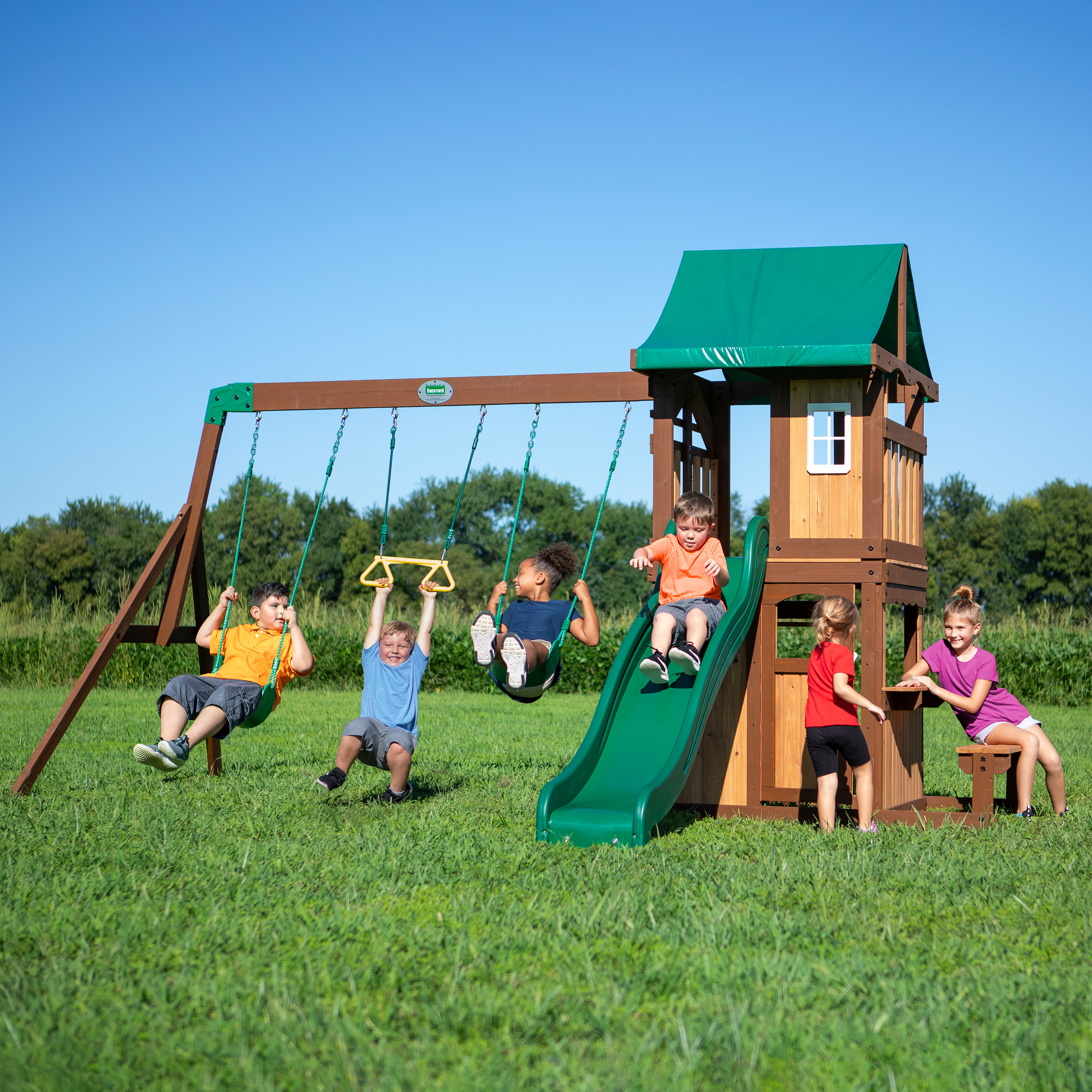 Lakewood Swing Set with Slide 