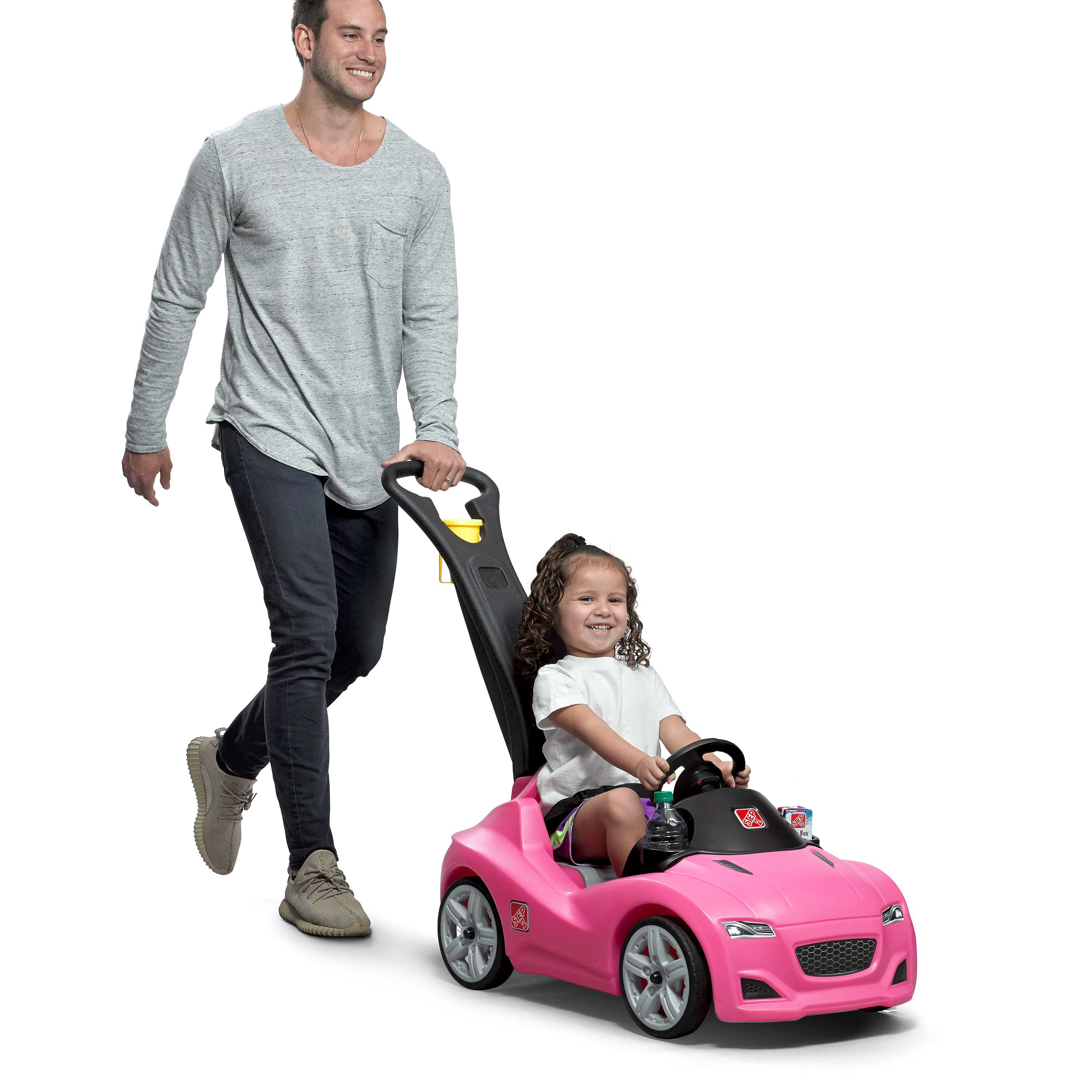 Push Whisper Ride Voiture Enfant Porteur Auto en rose