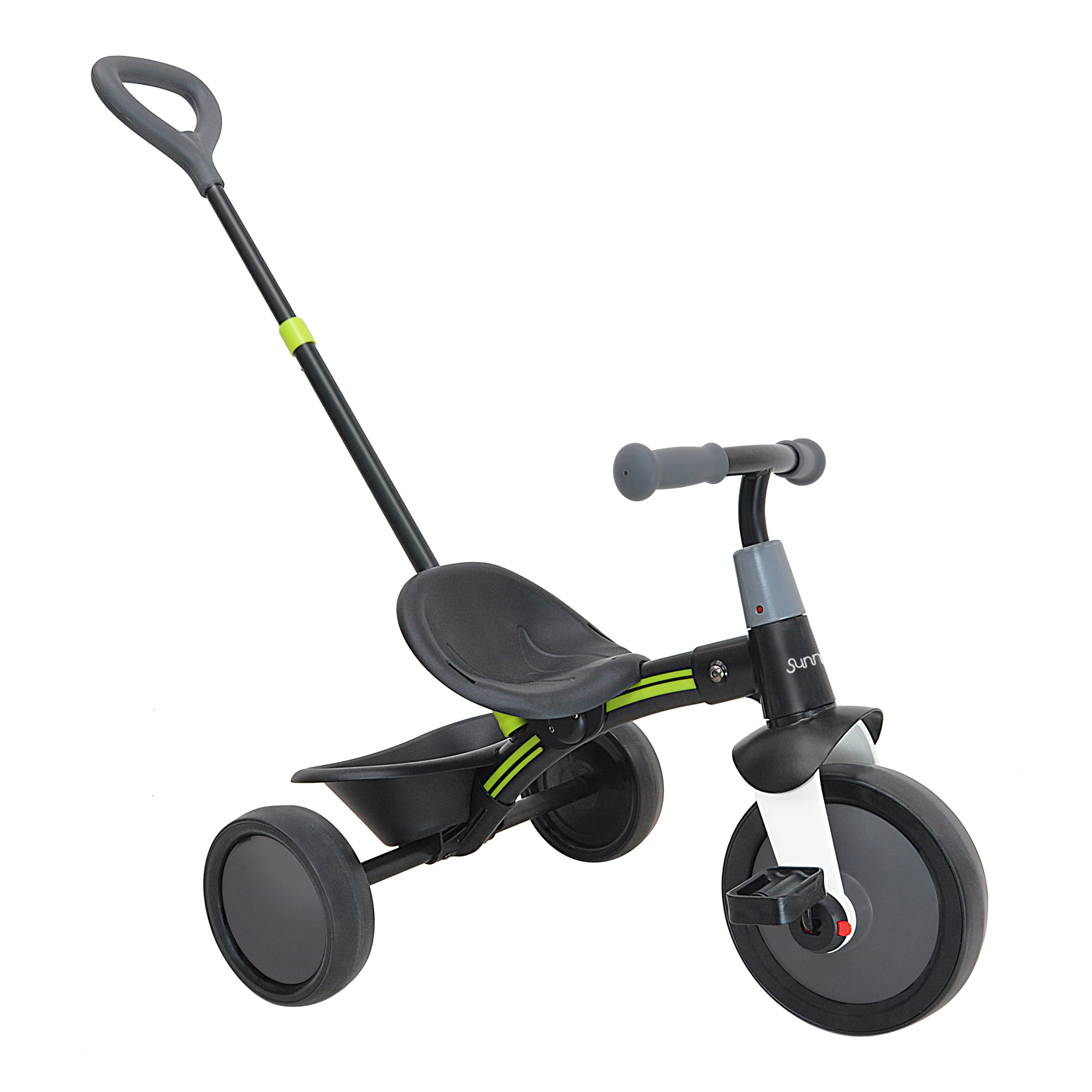 Tricycle with Removable Pushbar - Black