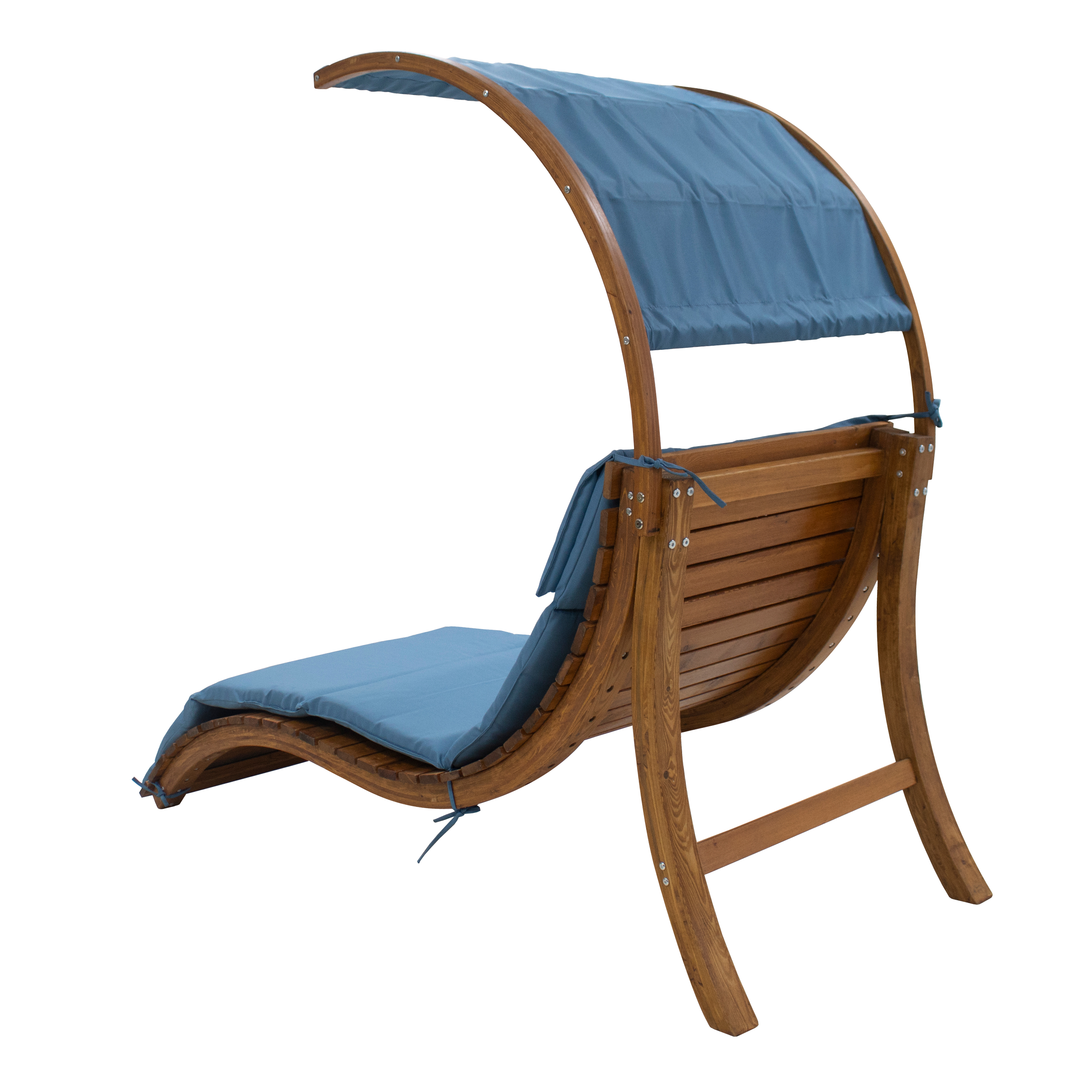 Salina lounger with Sunshade Blue