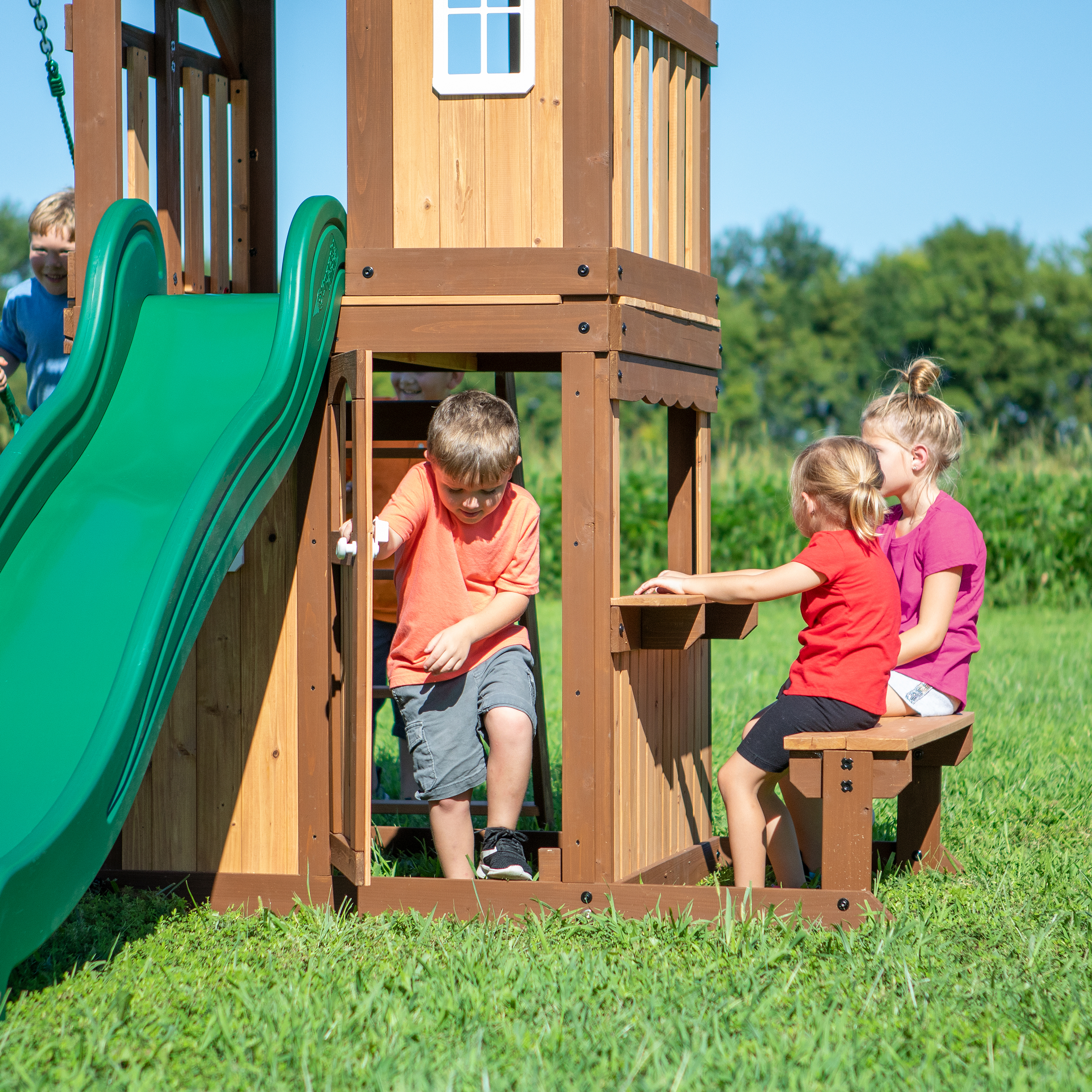 Lakewood Swing Set with Slide 