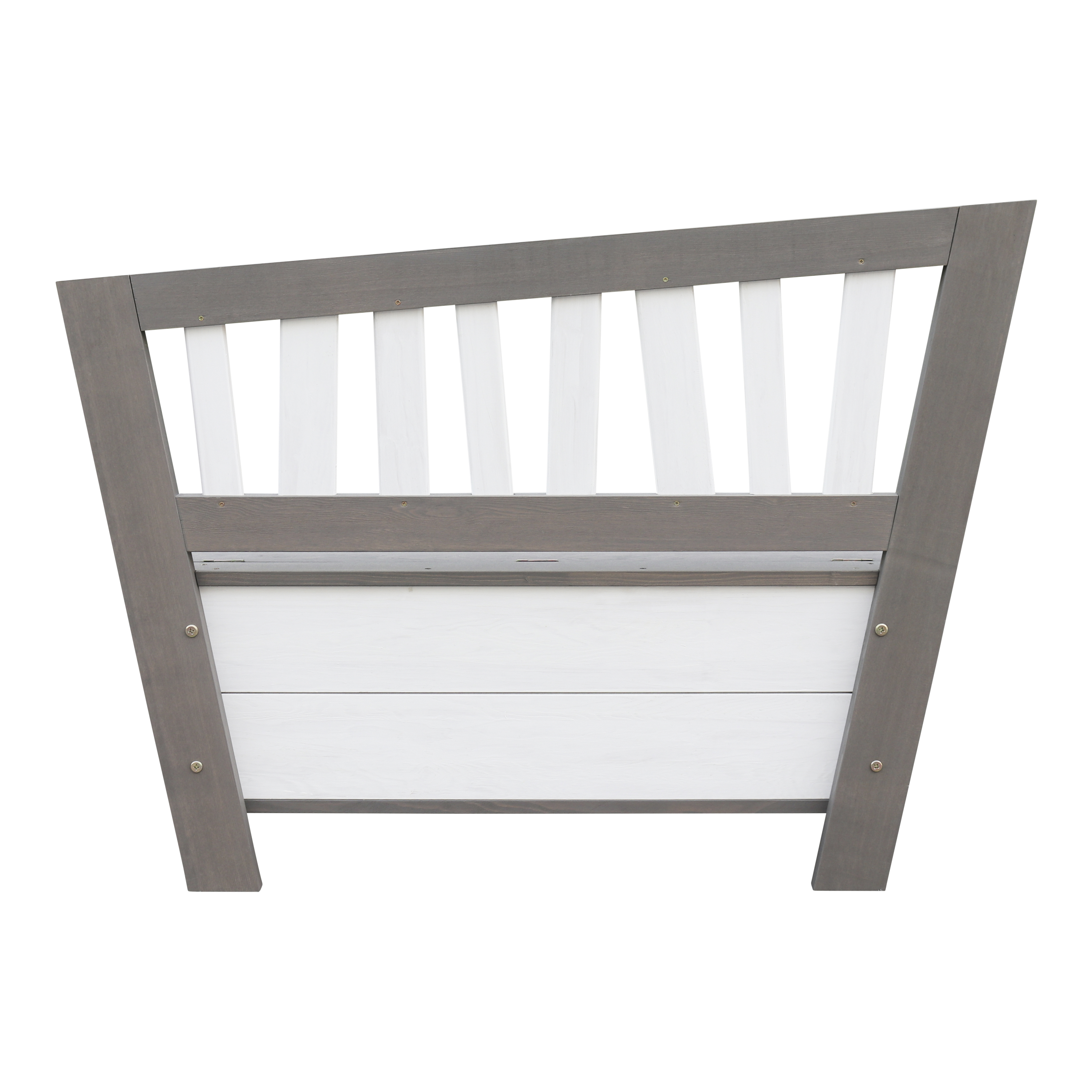 Corky Storage Bench Grey/White