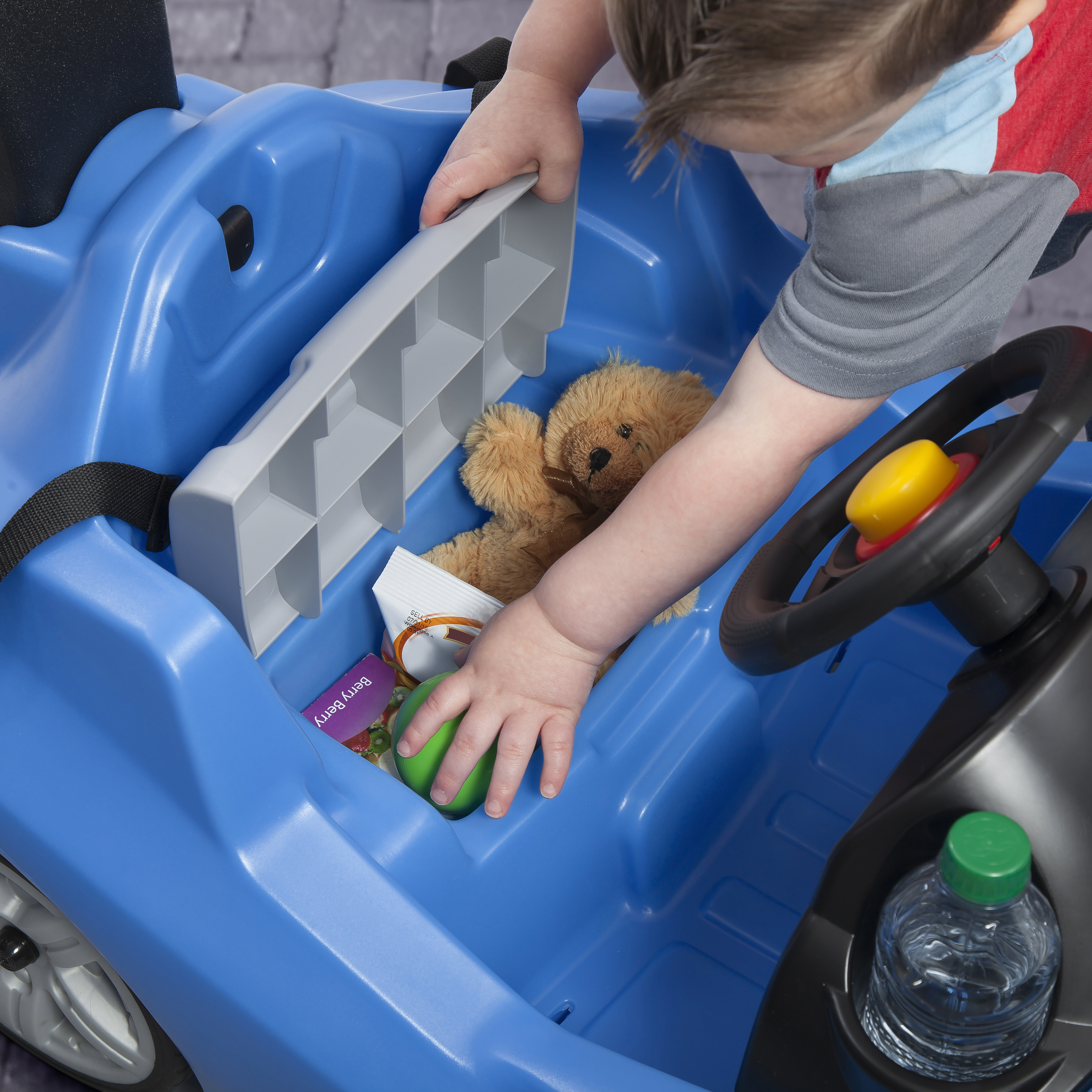 Push Whisper Ride Voiture Enfant Porteur Auto en bleu