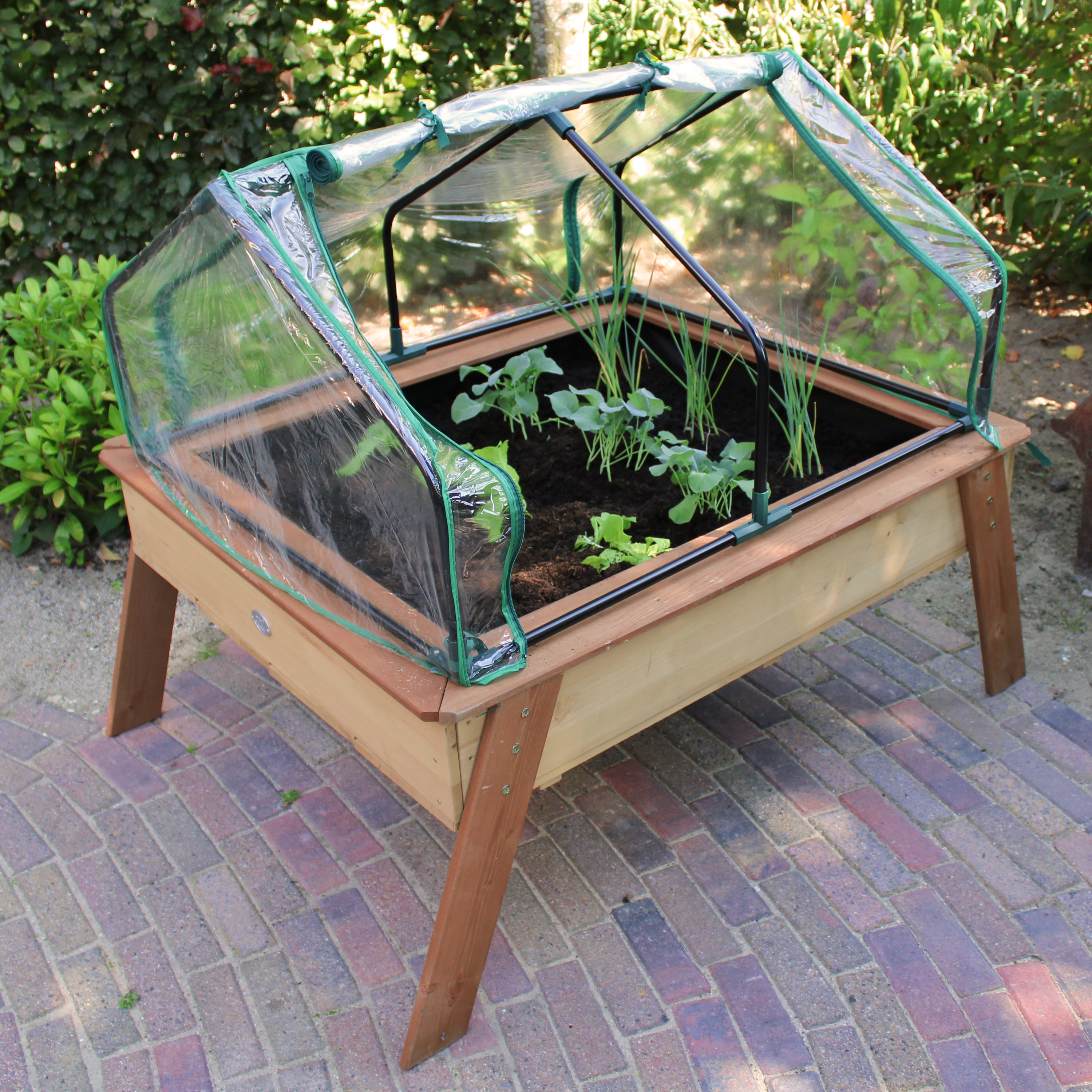 Linda Growing Table with Greenhouse Brown