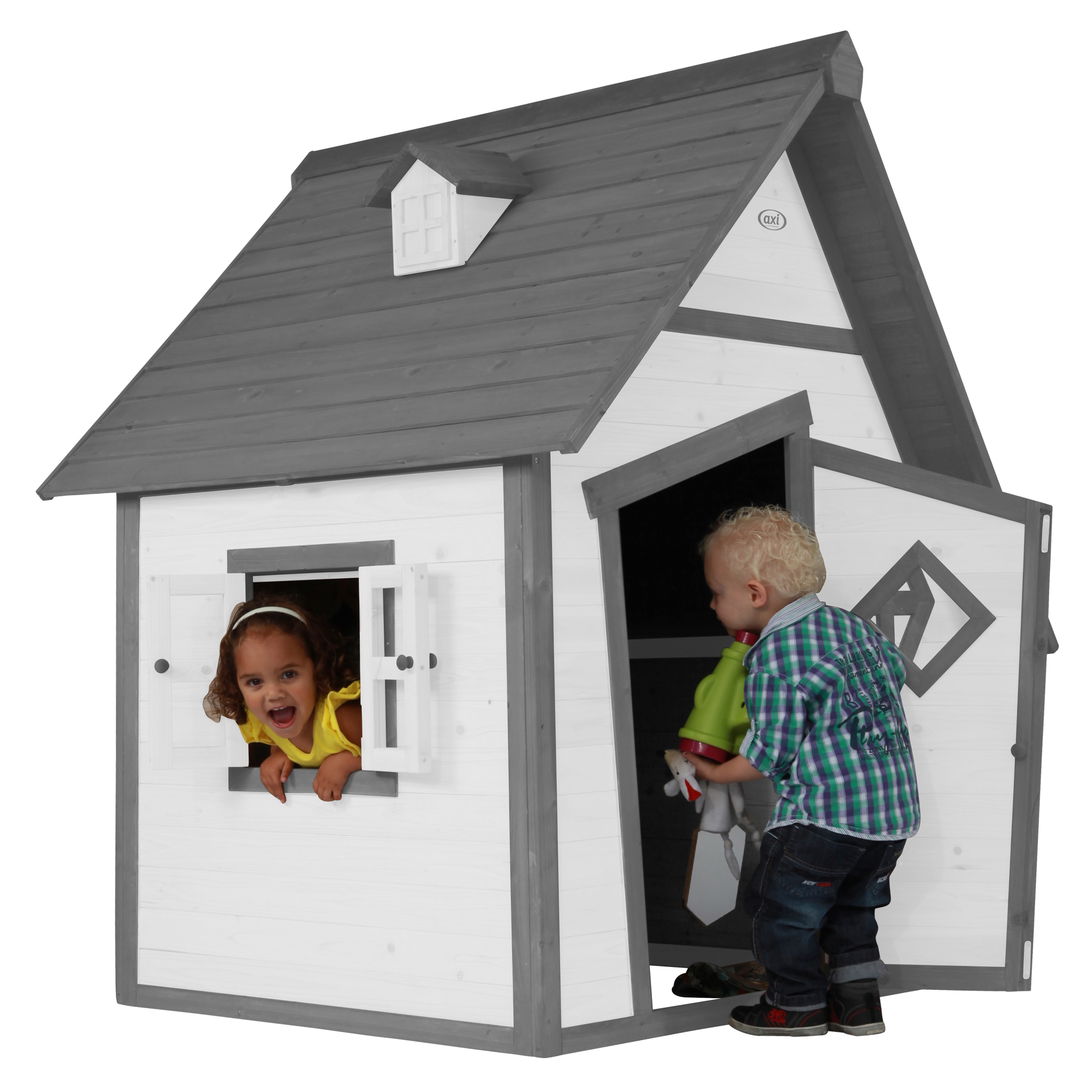 AXI Cabin Playhouse - Grey/White