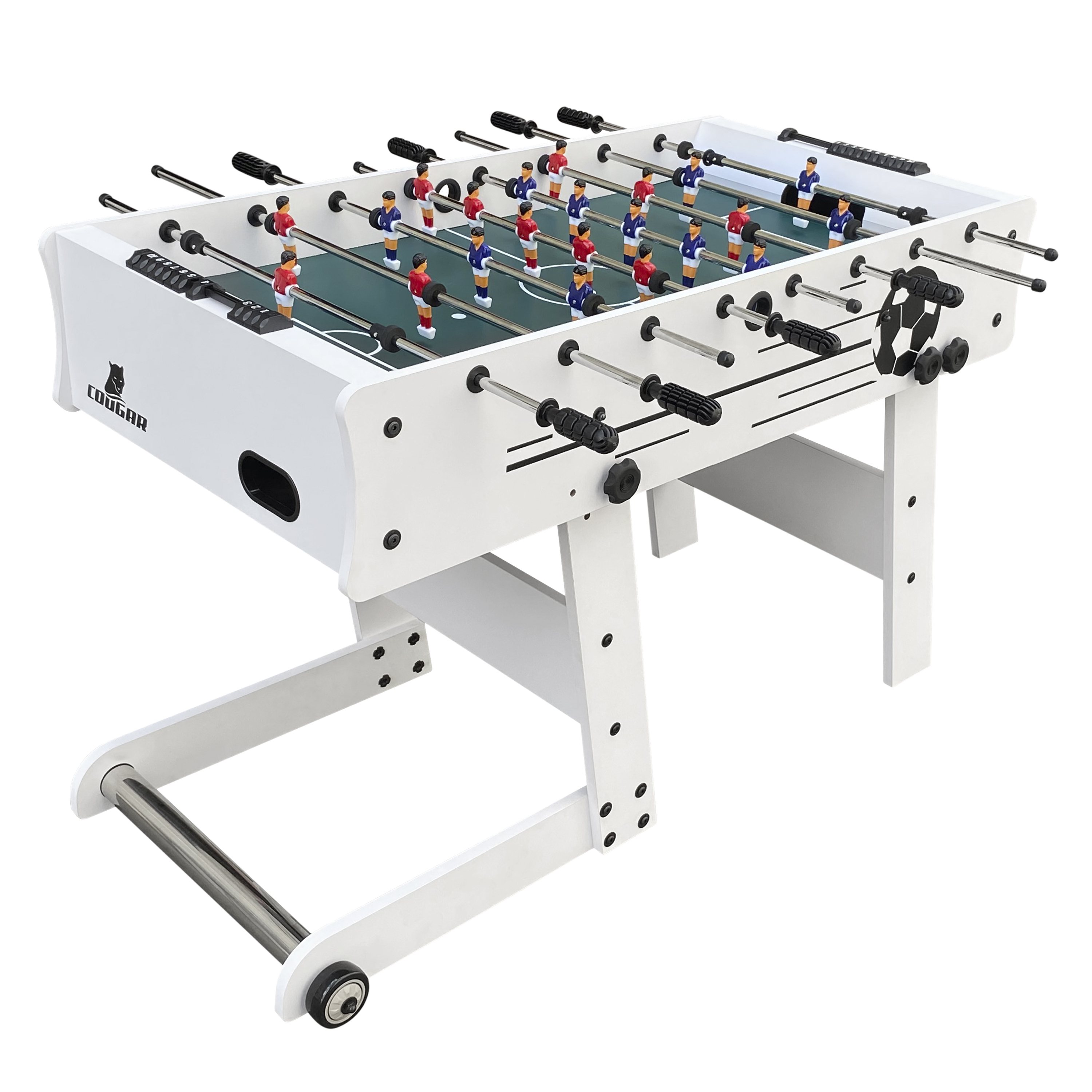 Scorpion Kick Folding Football Table White