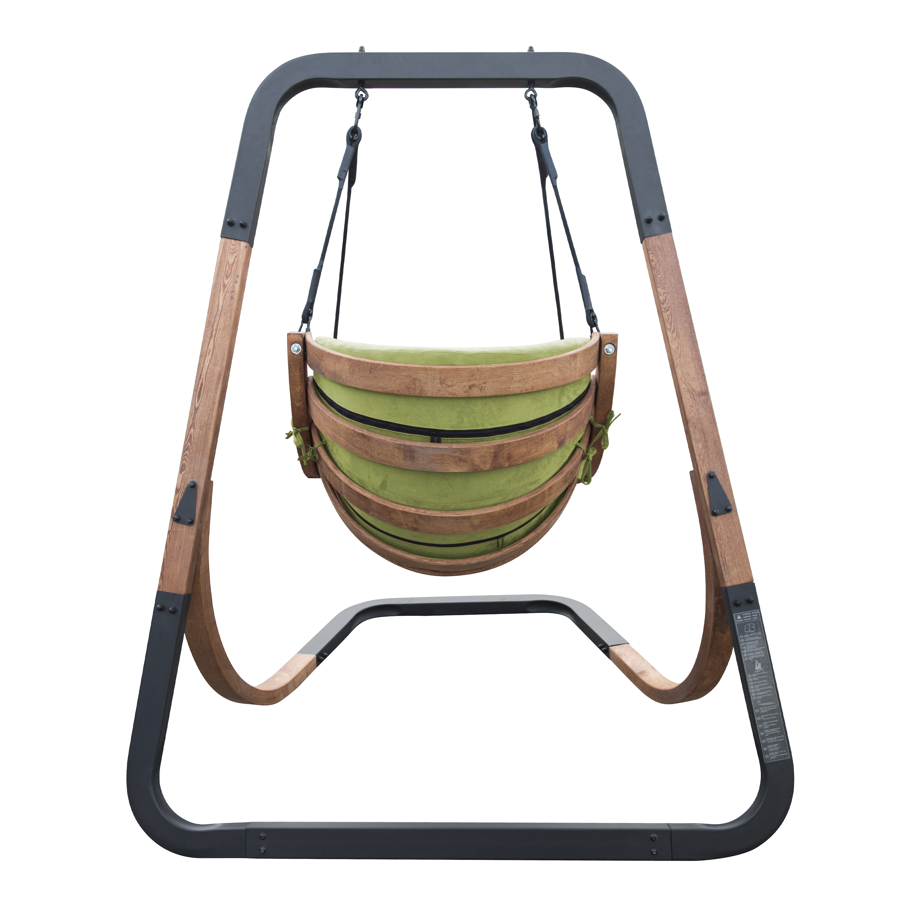 Capri Single Swing Chair Green