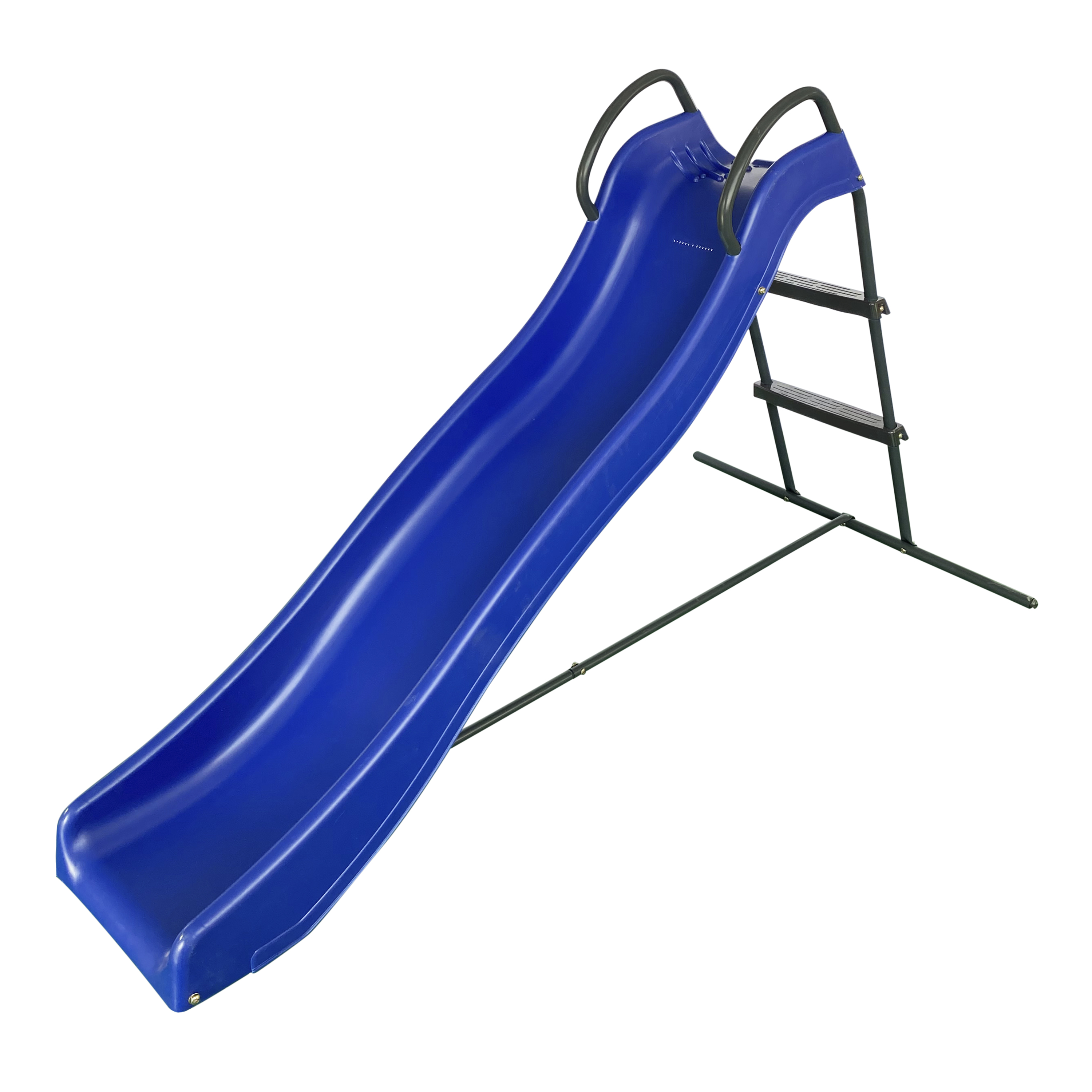 AXI Freestanding Slide with water connection 180cm - Blue/Anthracite 