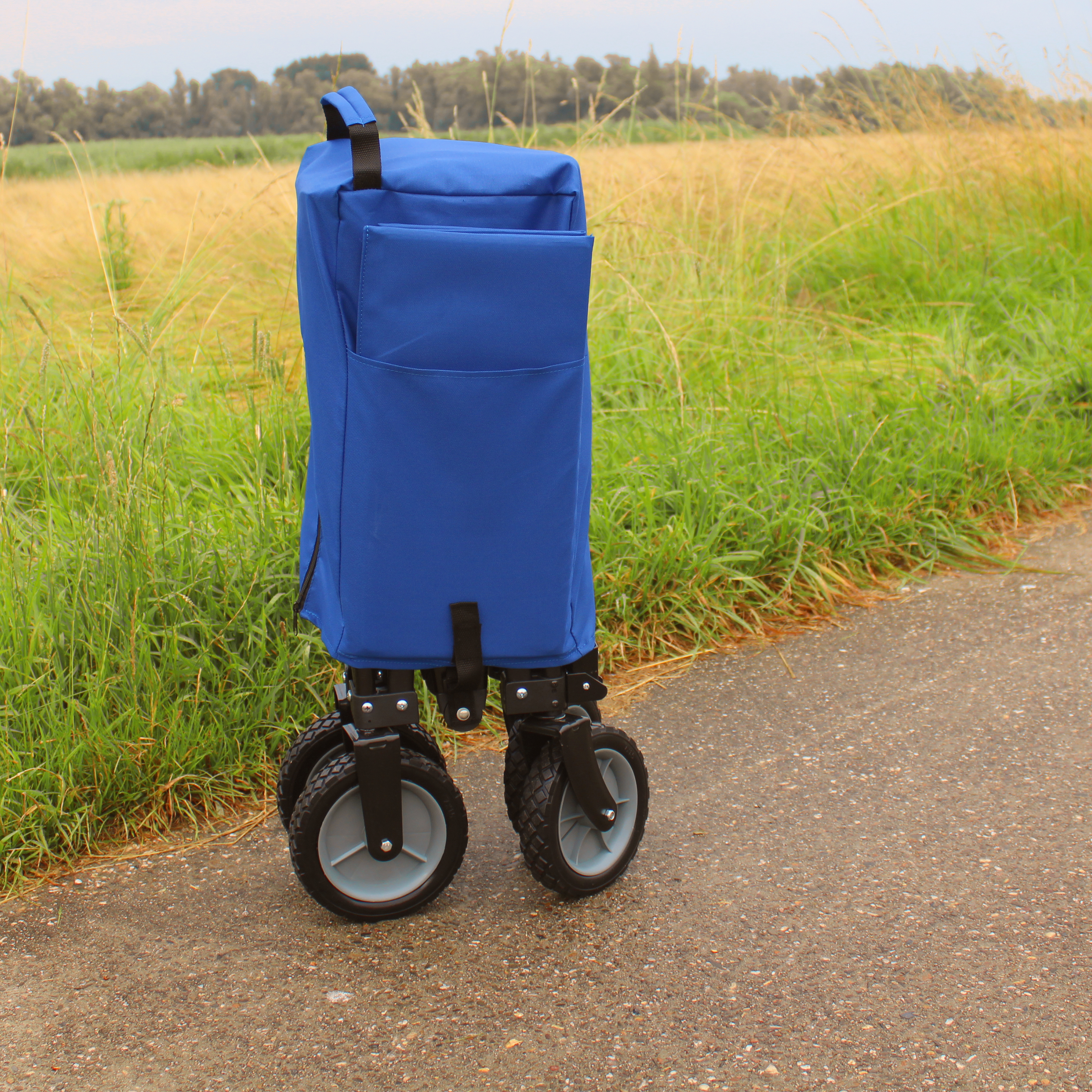 AB110 Faltbarer Bollerwagen Blau