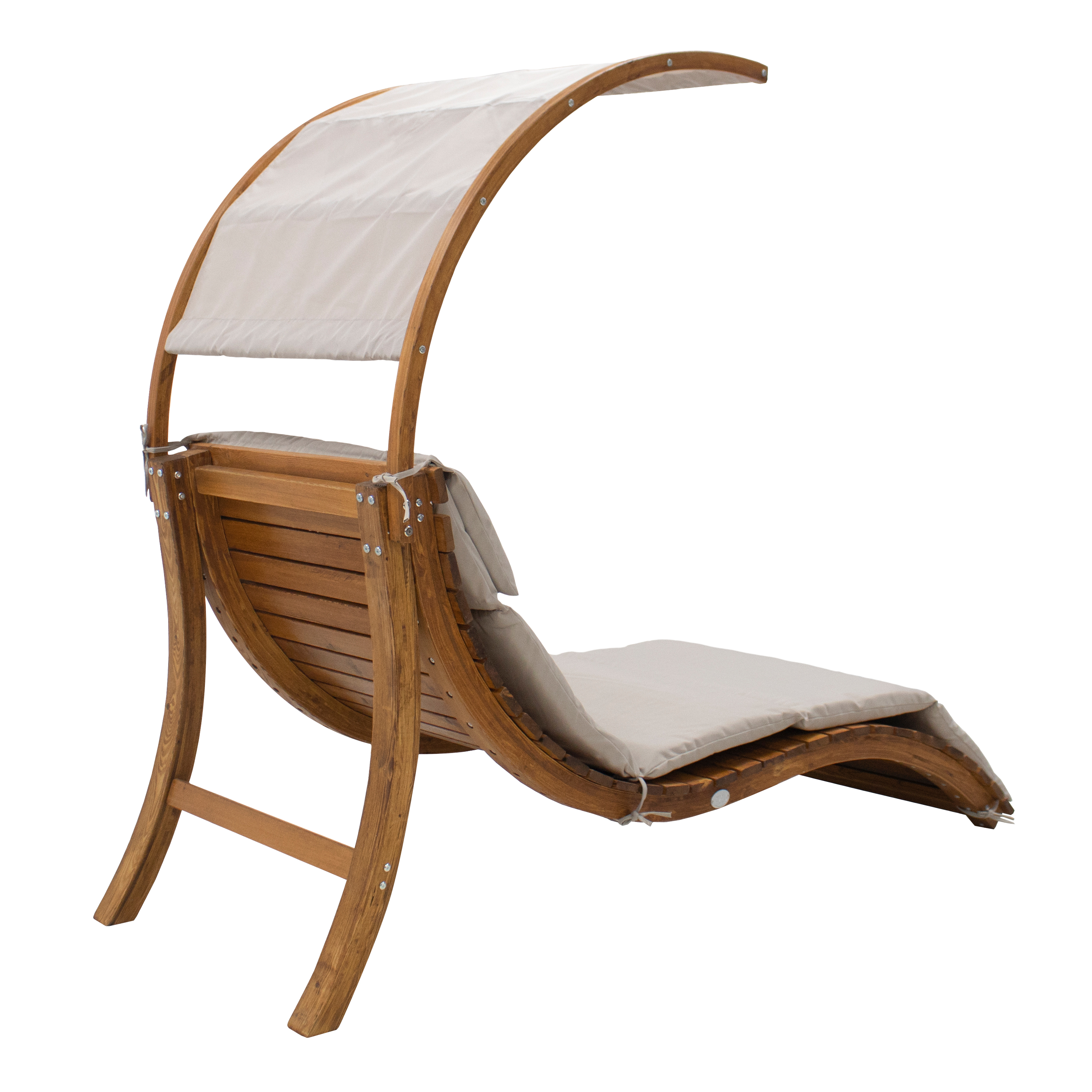 Salina Lounger with Sunshade Beige