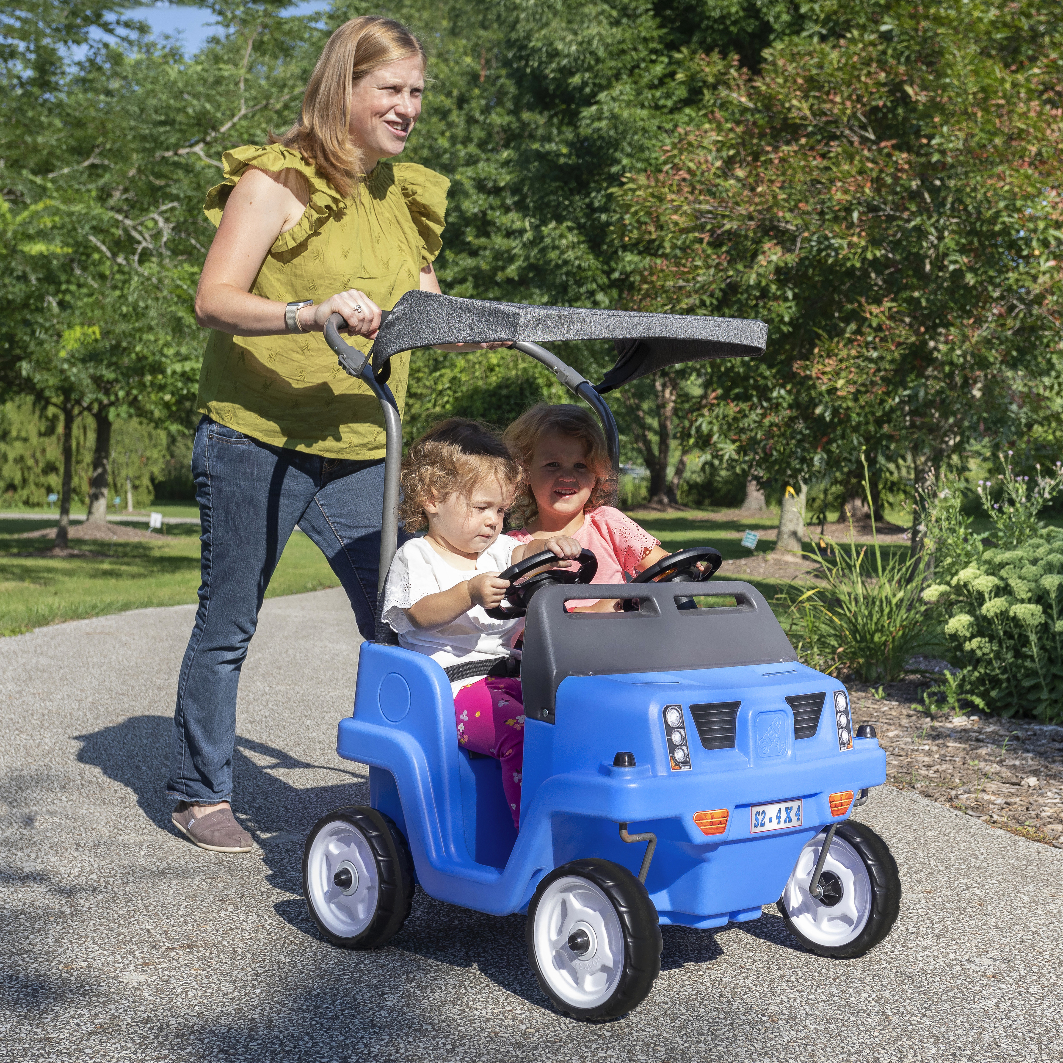 Side-By-Side Push Around SUV Voiture Enfant Porteur Auto en 