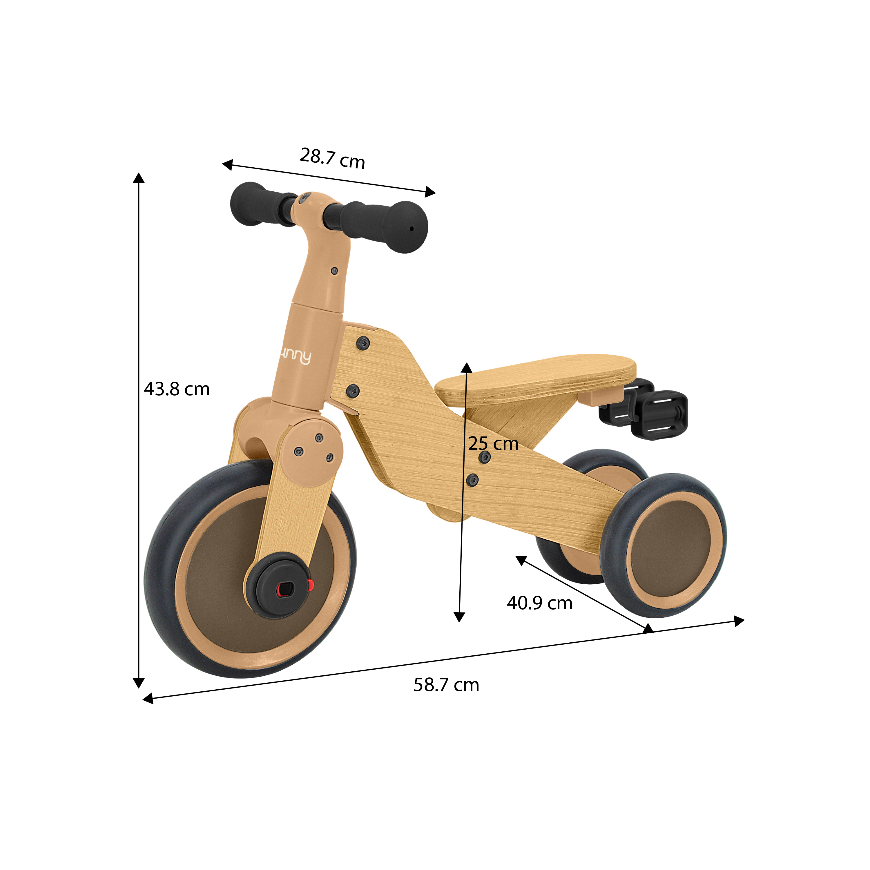 Walker 2-in-1 Wooden Balance Bike 1000