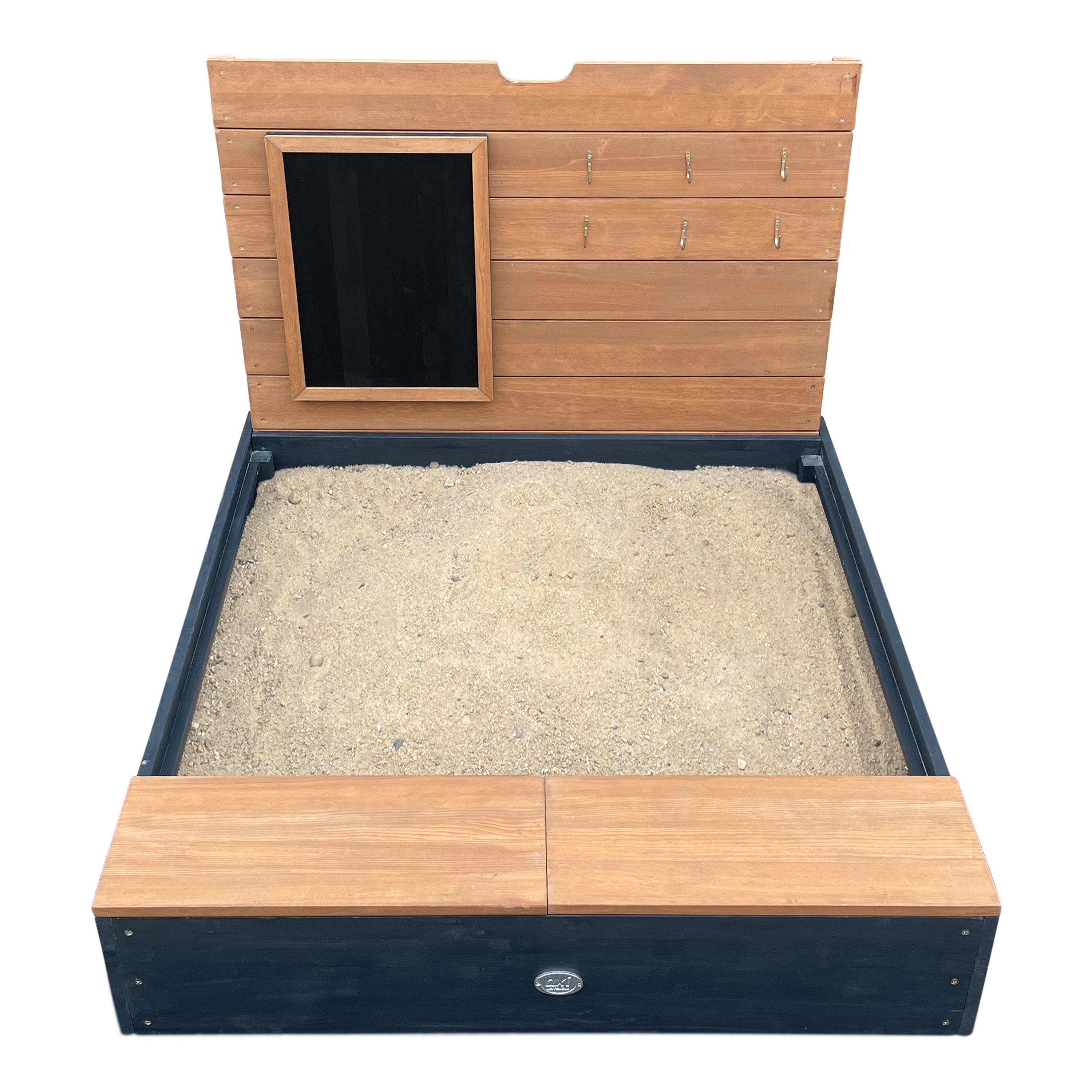 AXI Mandy Sandbox with Storage and Lid - Anthracite/Brown