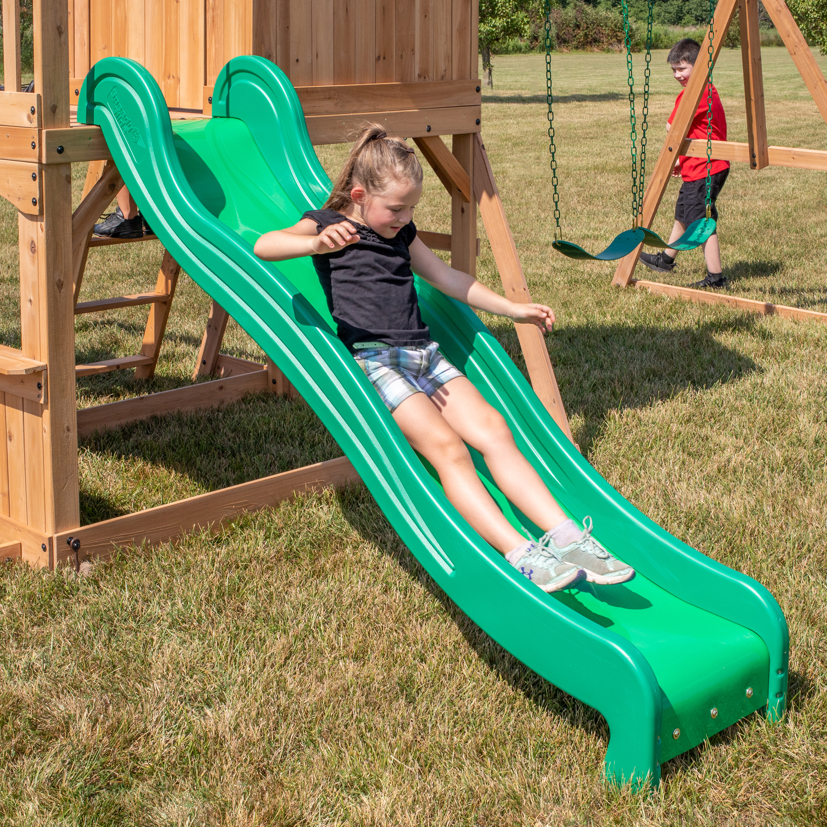 Montpelier Swing Set with Slide and Climbing frame