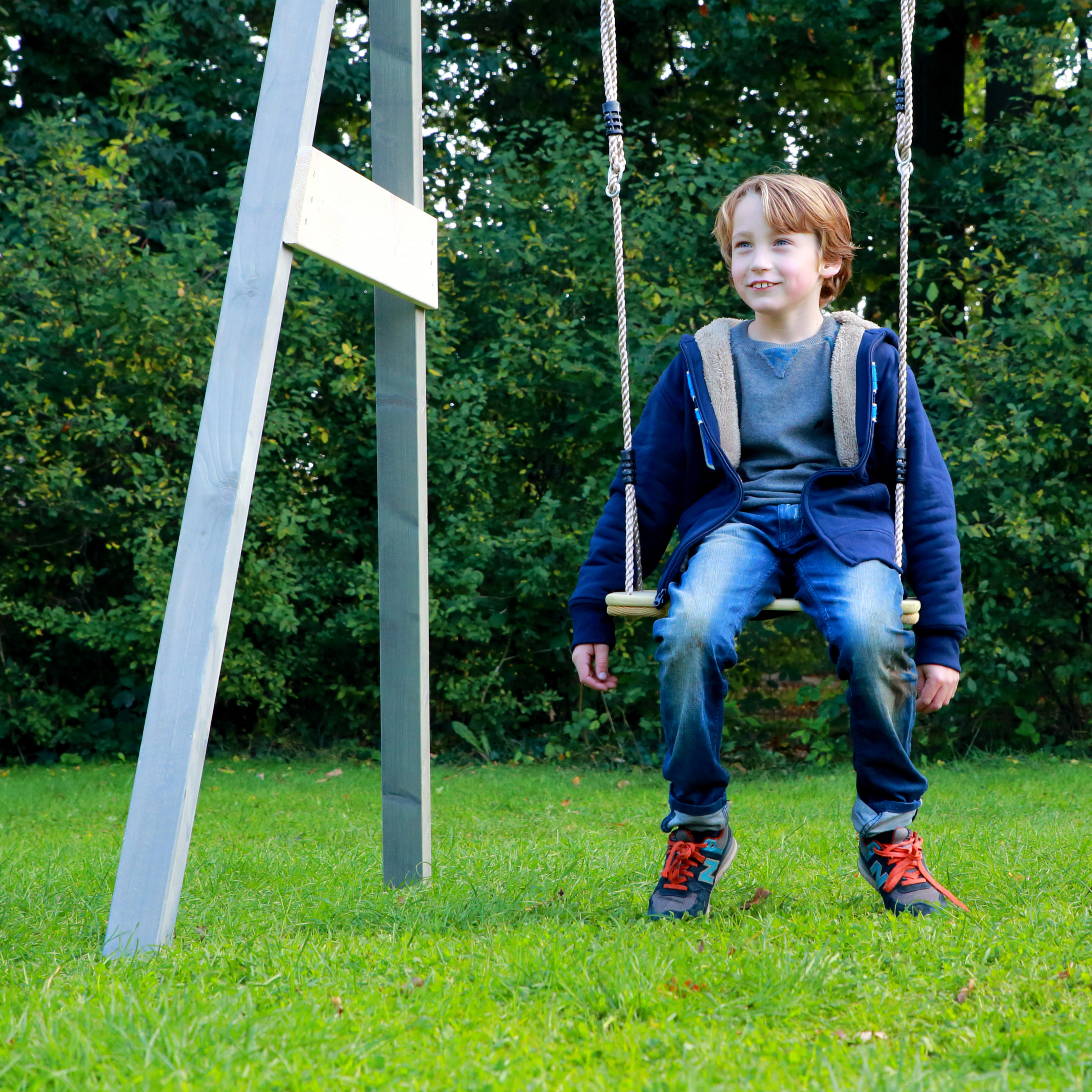 Wooden swing seat