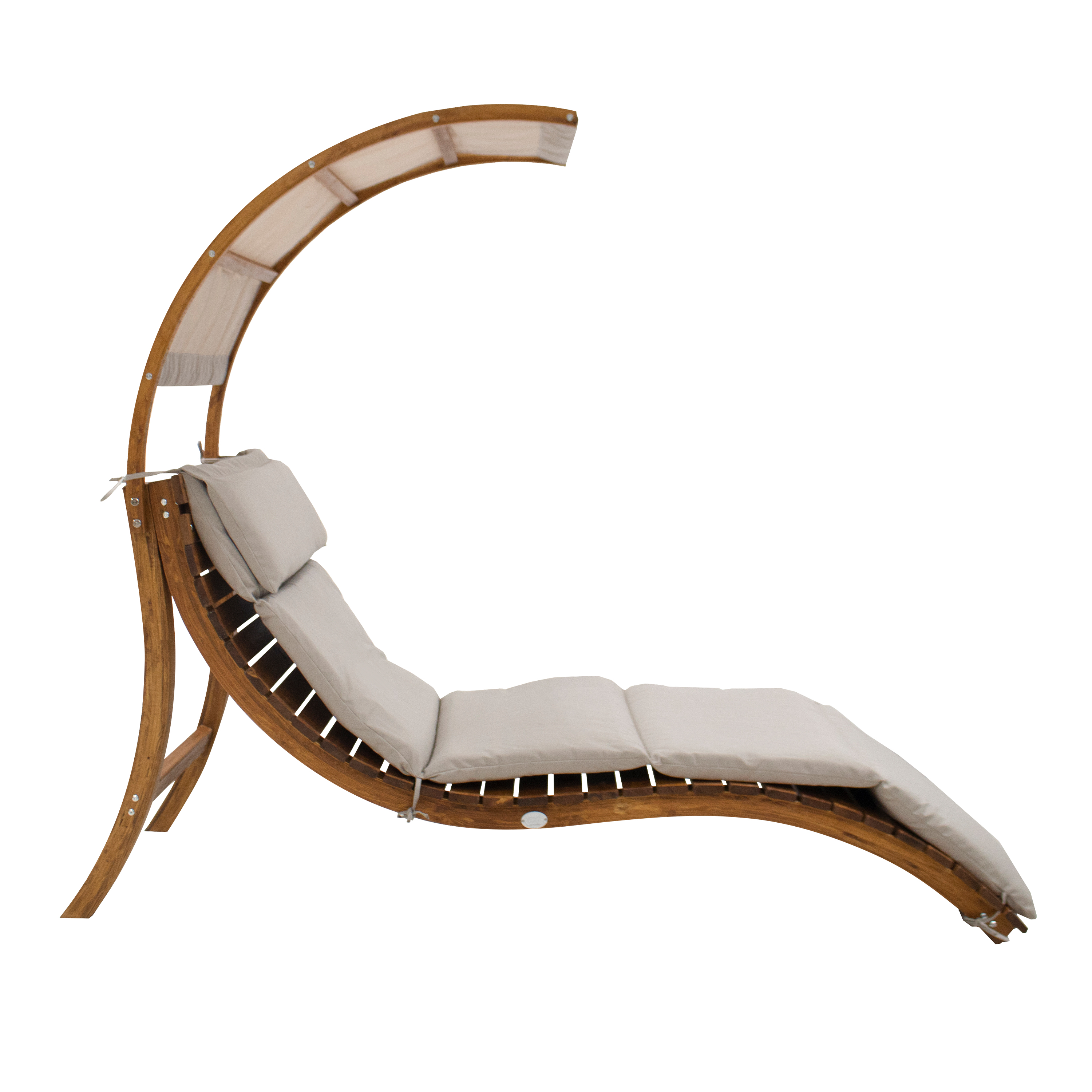 Salina Lounger with Sunshade Beige