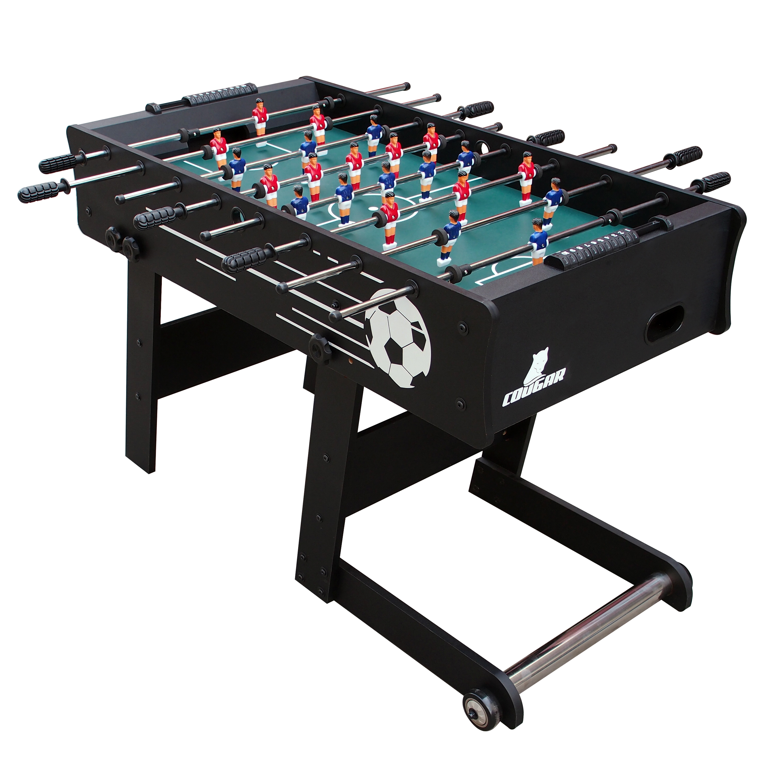 Cougar Scorpion Kick folding Football Table - Black