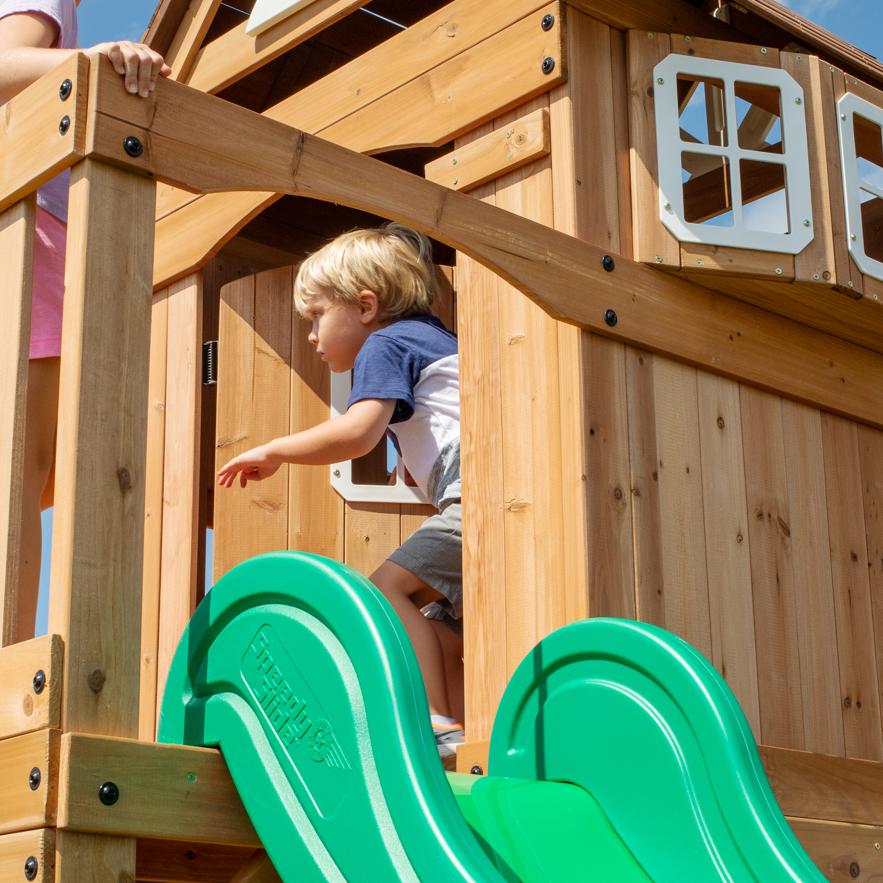 Montpelier Swing Set with Slide and Climbing frame