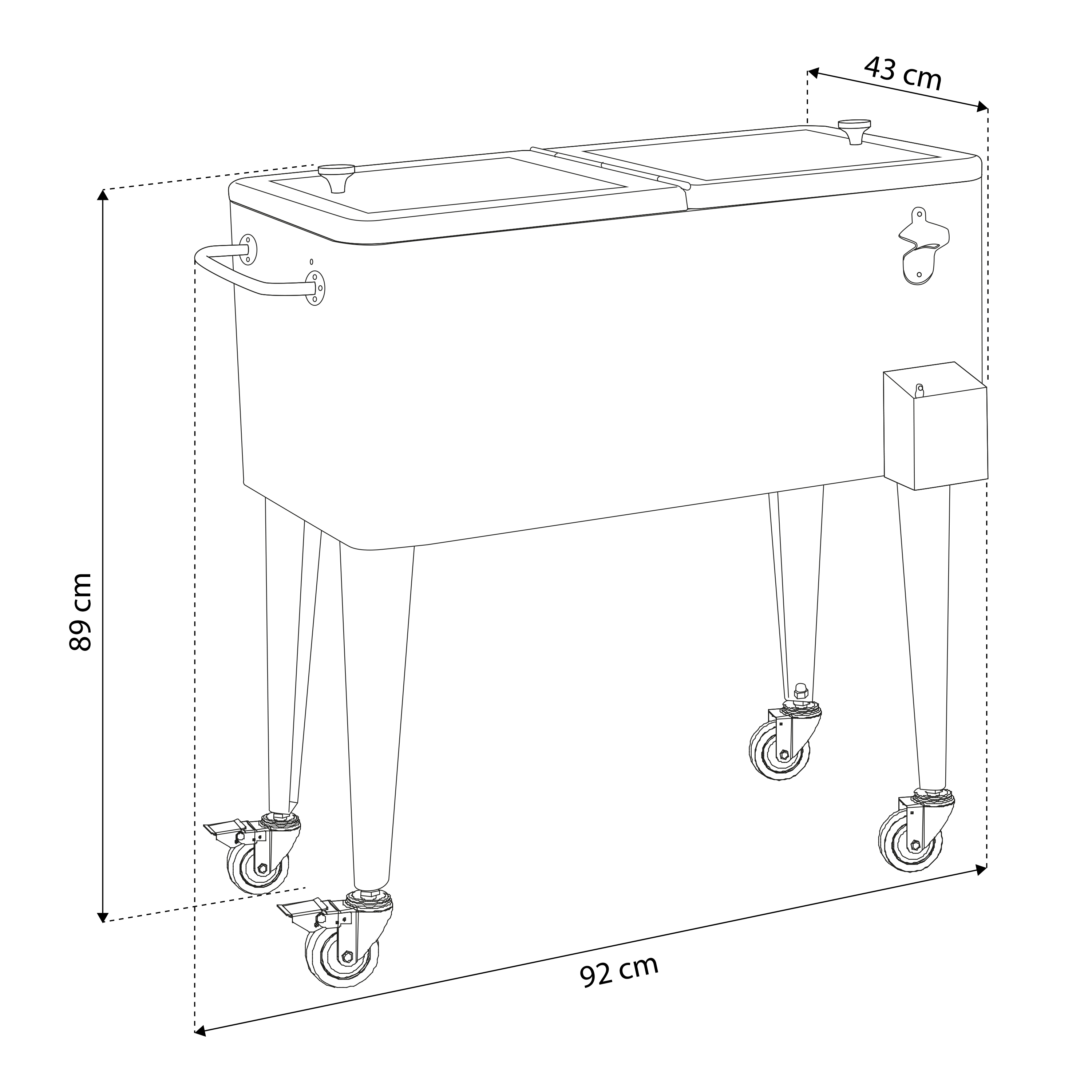 AXI Retro Cooler Stainless Steel