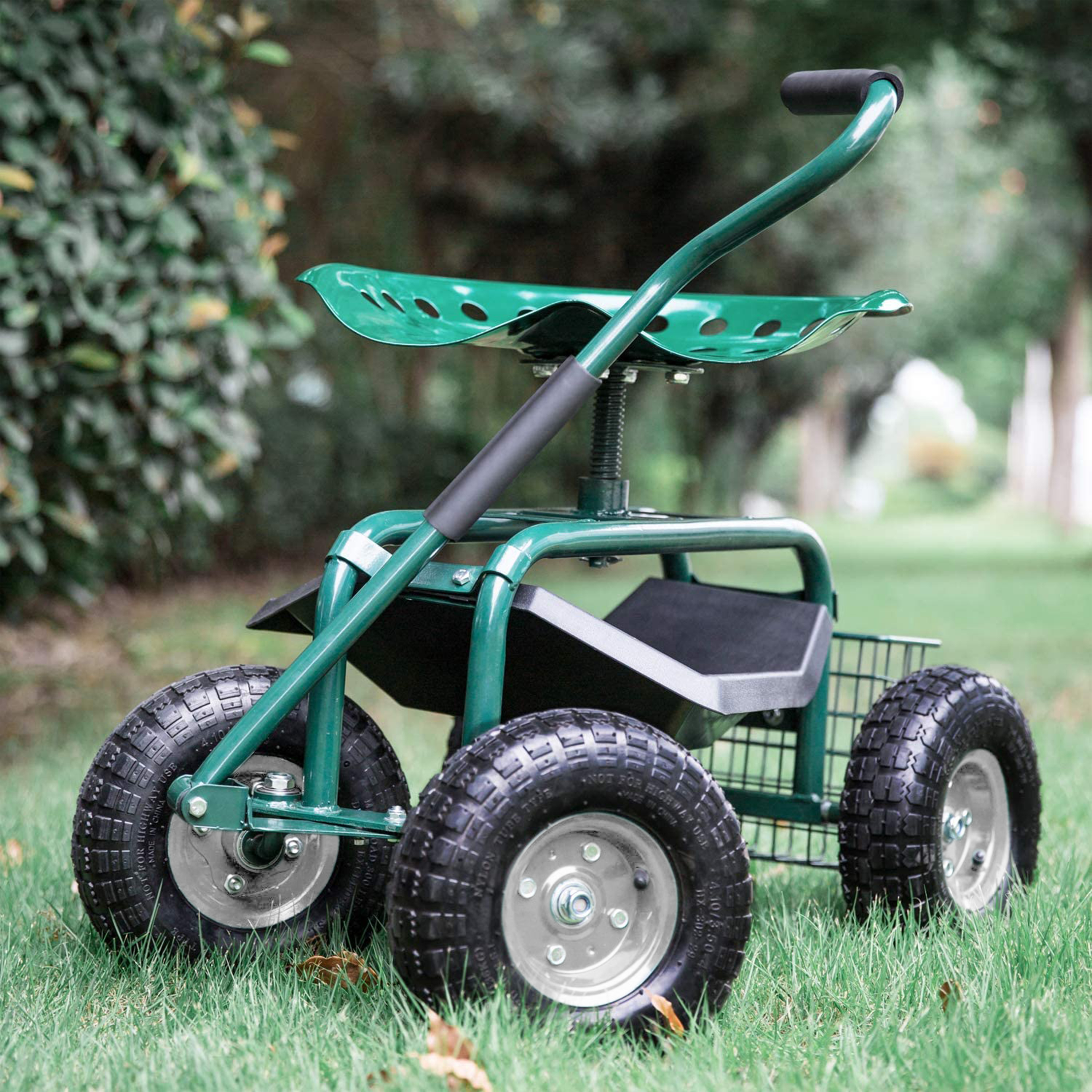 AG22 Rolling Garden Seat Green