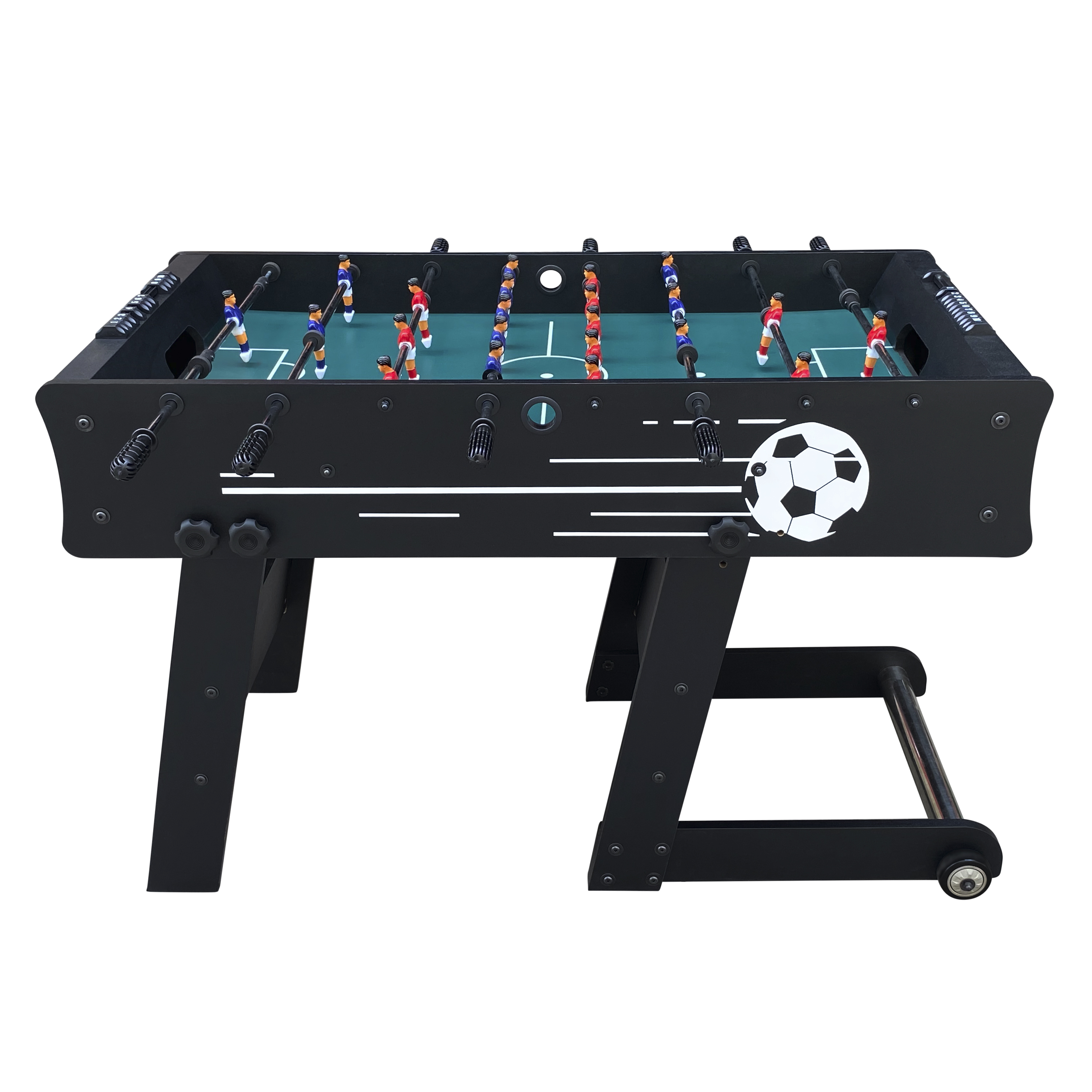 Cougar Scorpion Kick TS Folding Football Table - Black