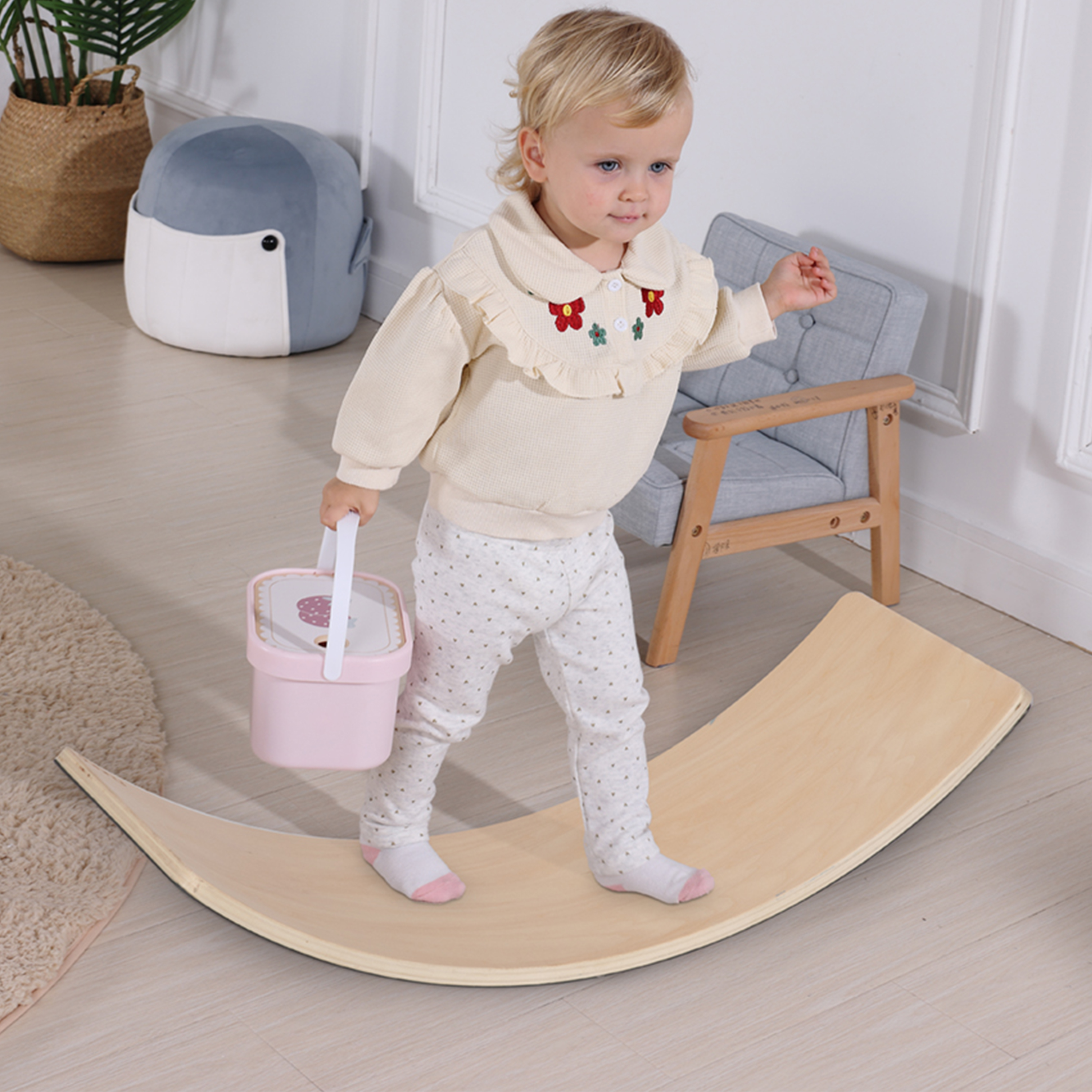 Katie Wooden Balance Board Natural