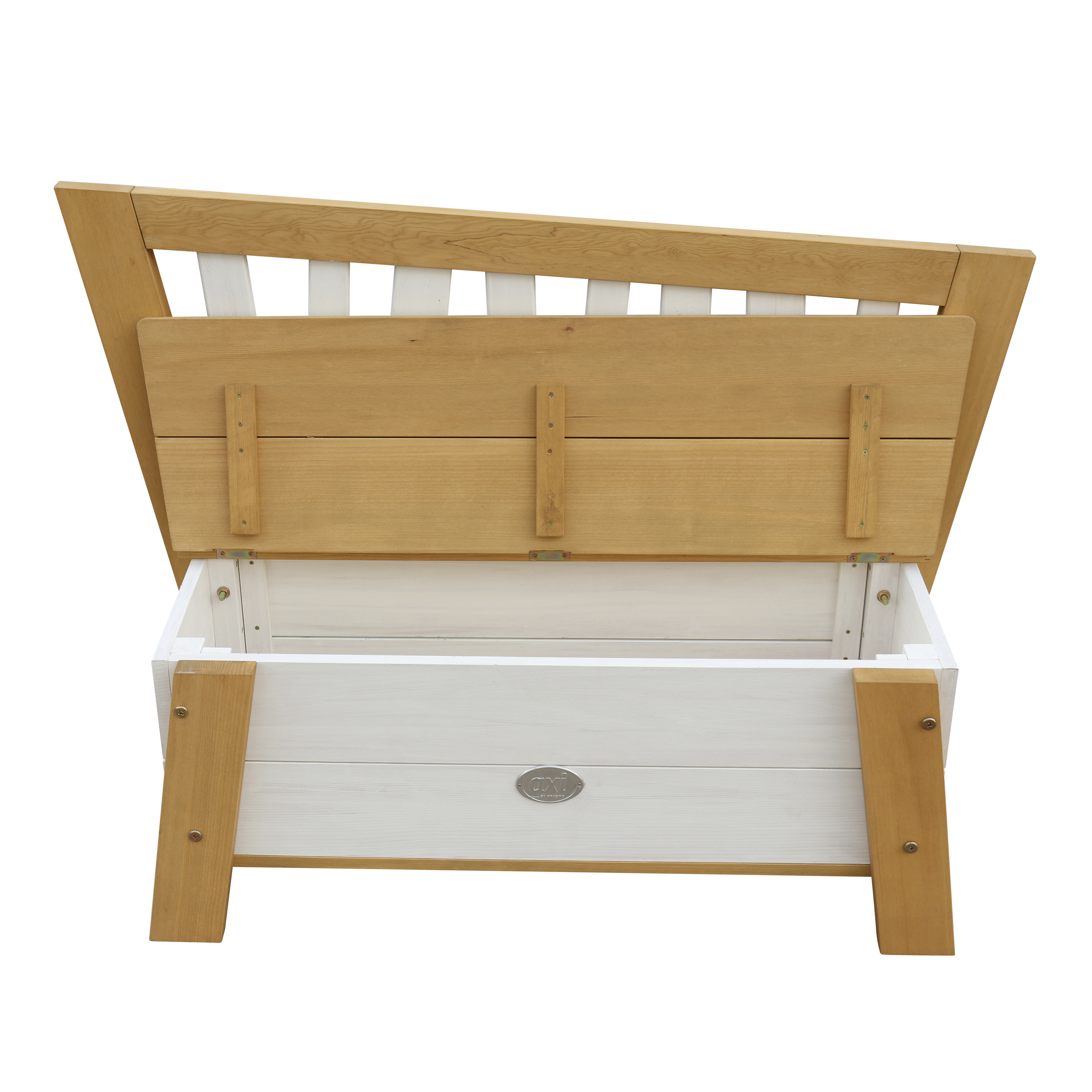 Corky Storage Bench Brown/White