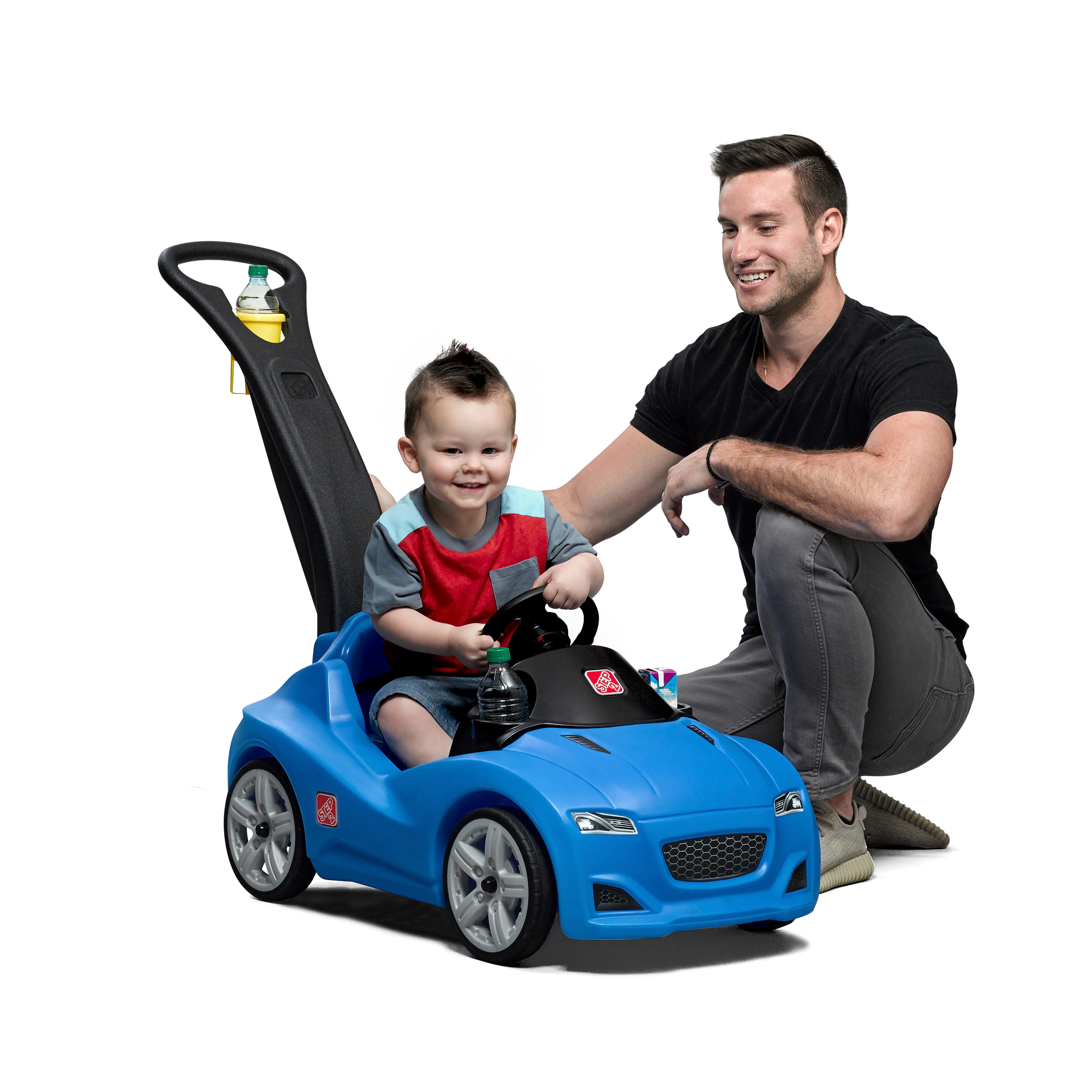 Push Whisper Ride Voiture Enfant Porteur Auto en bleu