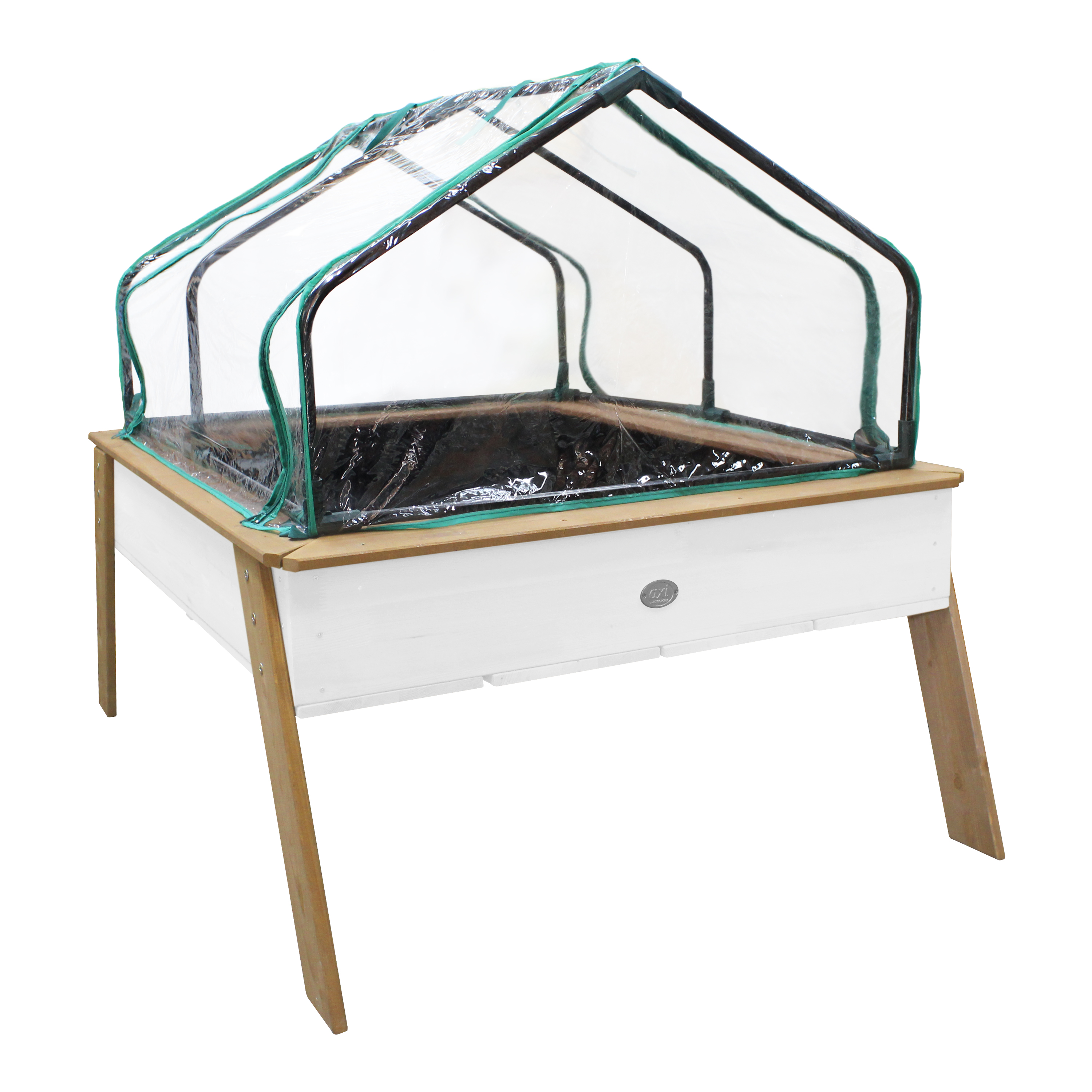 Linda Growing Table with Greenhouse Brown/White
