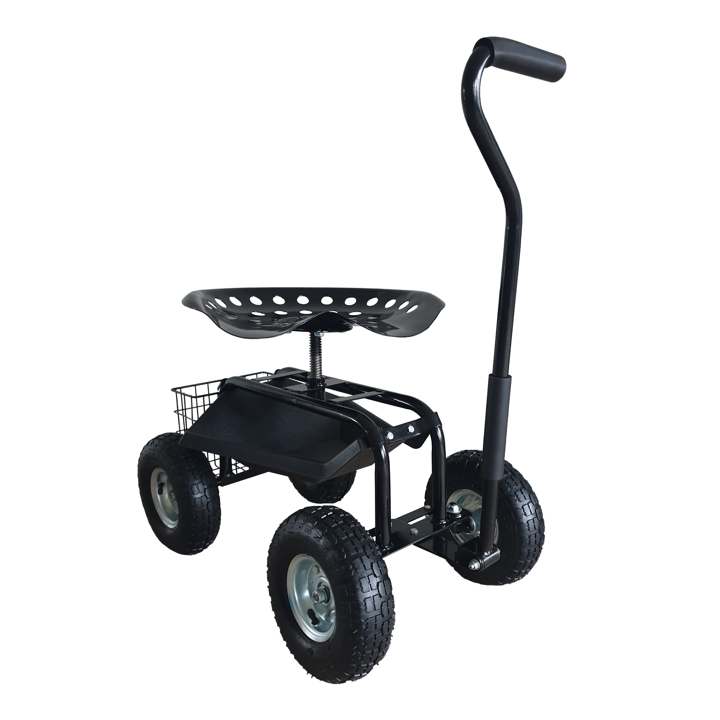 AG22 Rolling Garden Seat Black