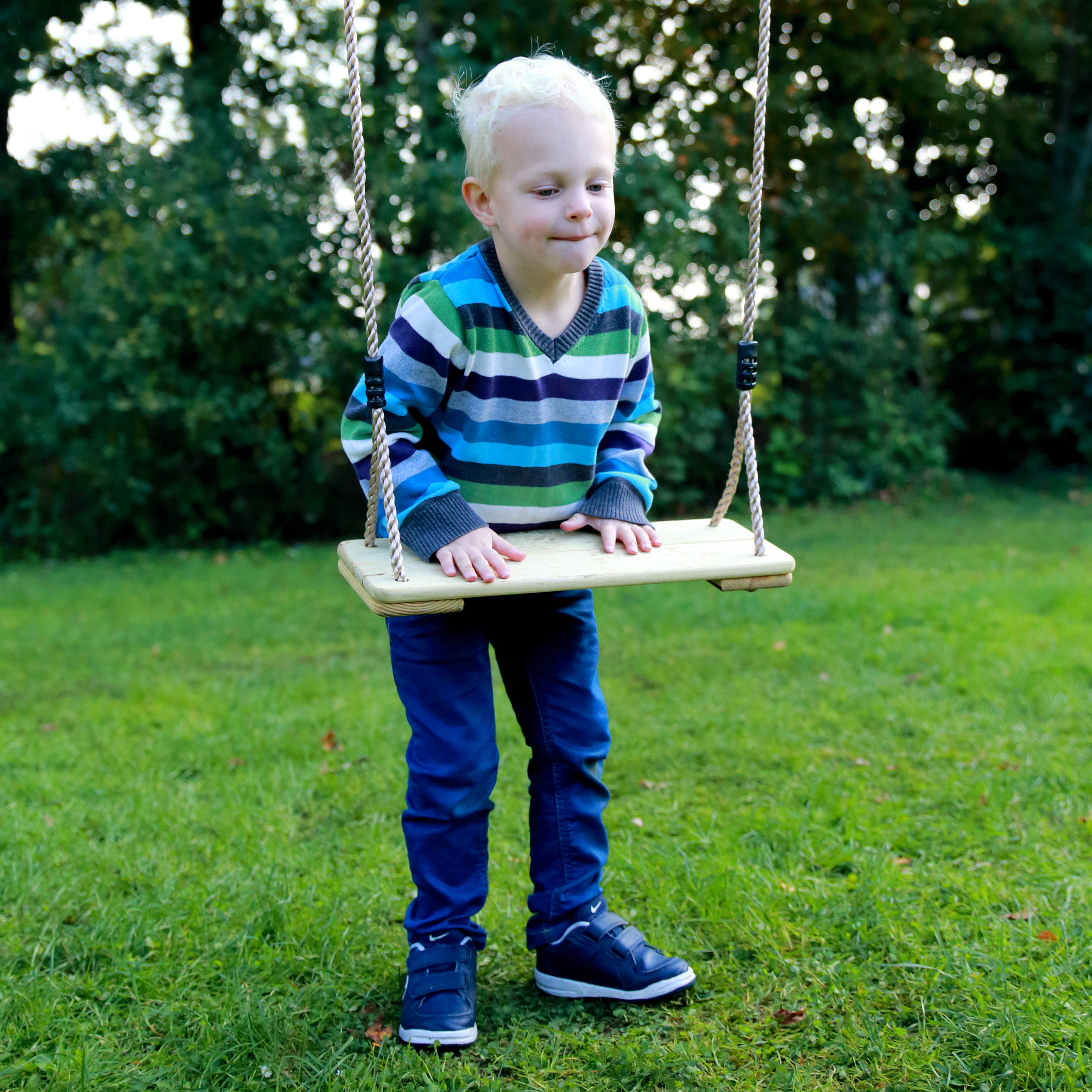 Wooden swing seat