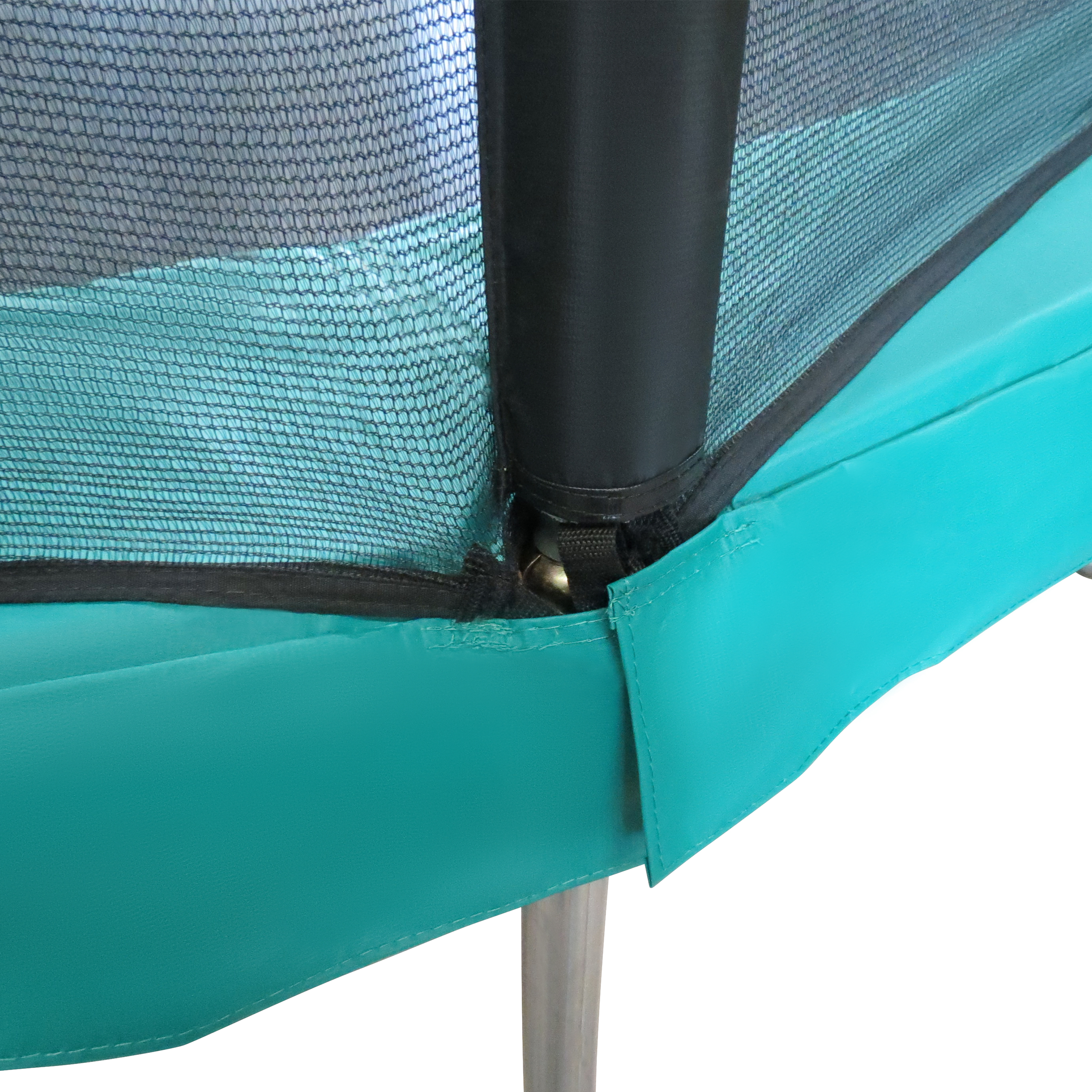 Denver Trampoline with safety net and ladder Ø 366 cm Green - Onground on poles - Round 12ft