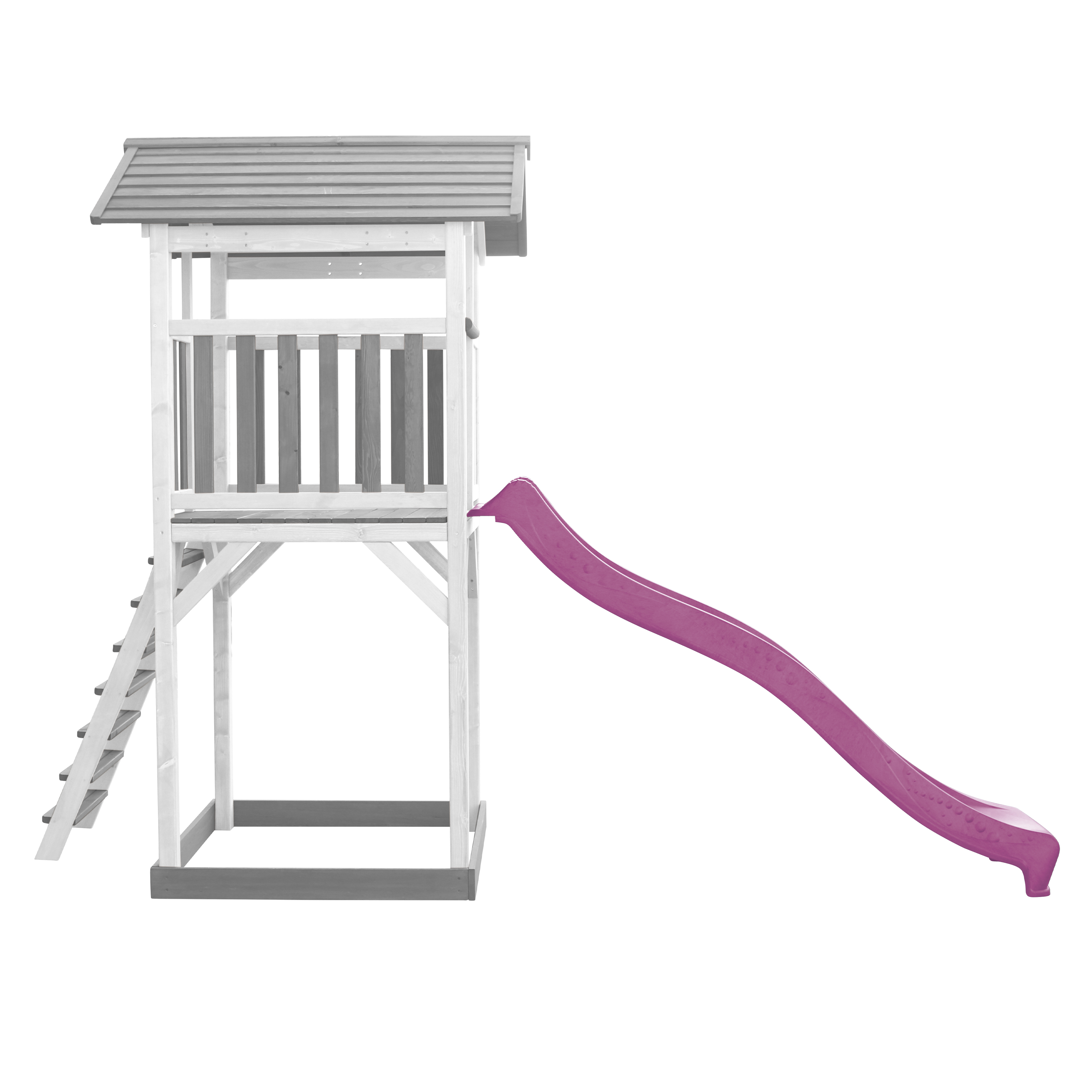 Beach Tower Grey/White - Purple Slide