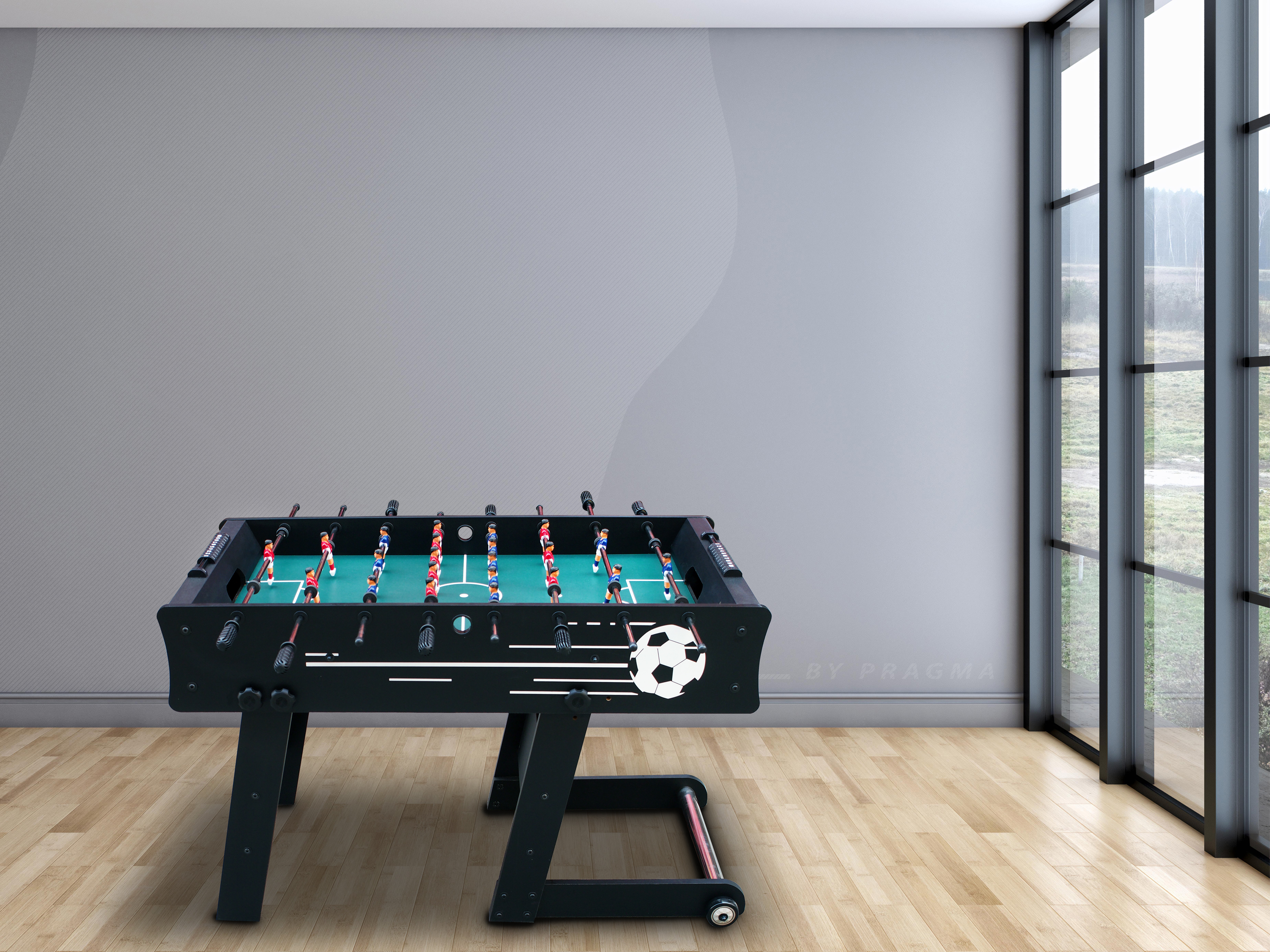 Scorpion Kick folding Football Table Black