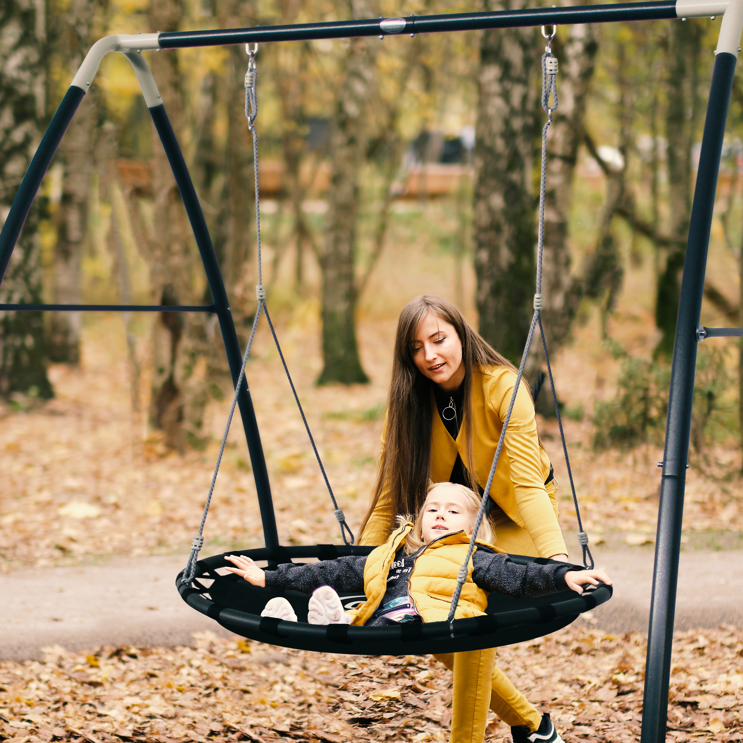 AXI Metal Nest Swing Set - Anthracite/Cream