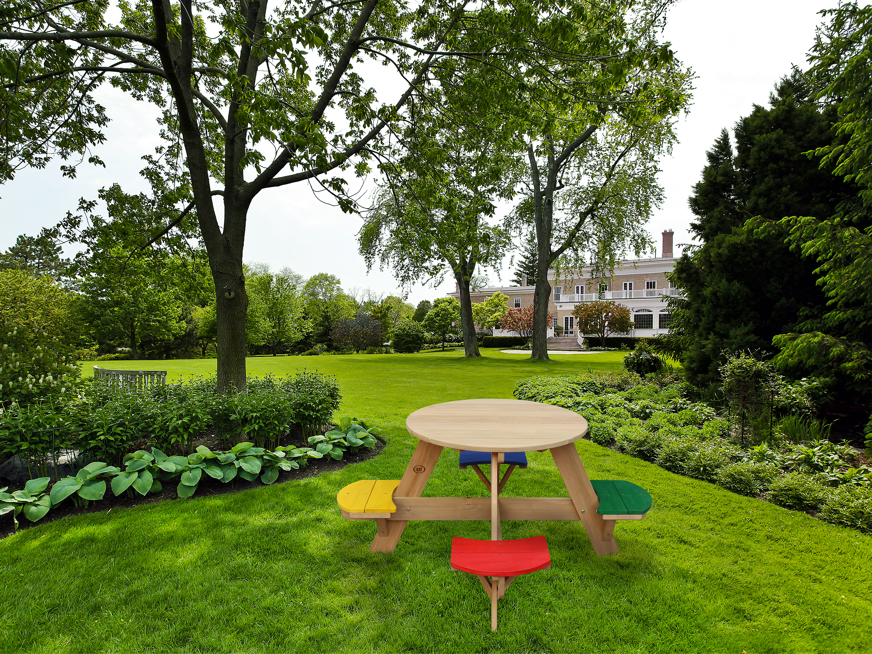 AXI UFO Picnic Table Round - Rainbow