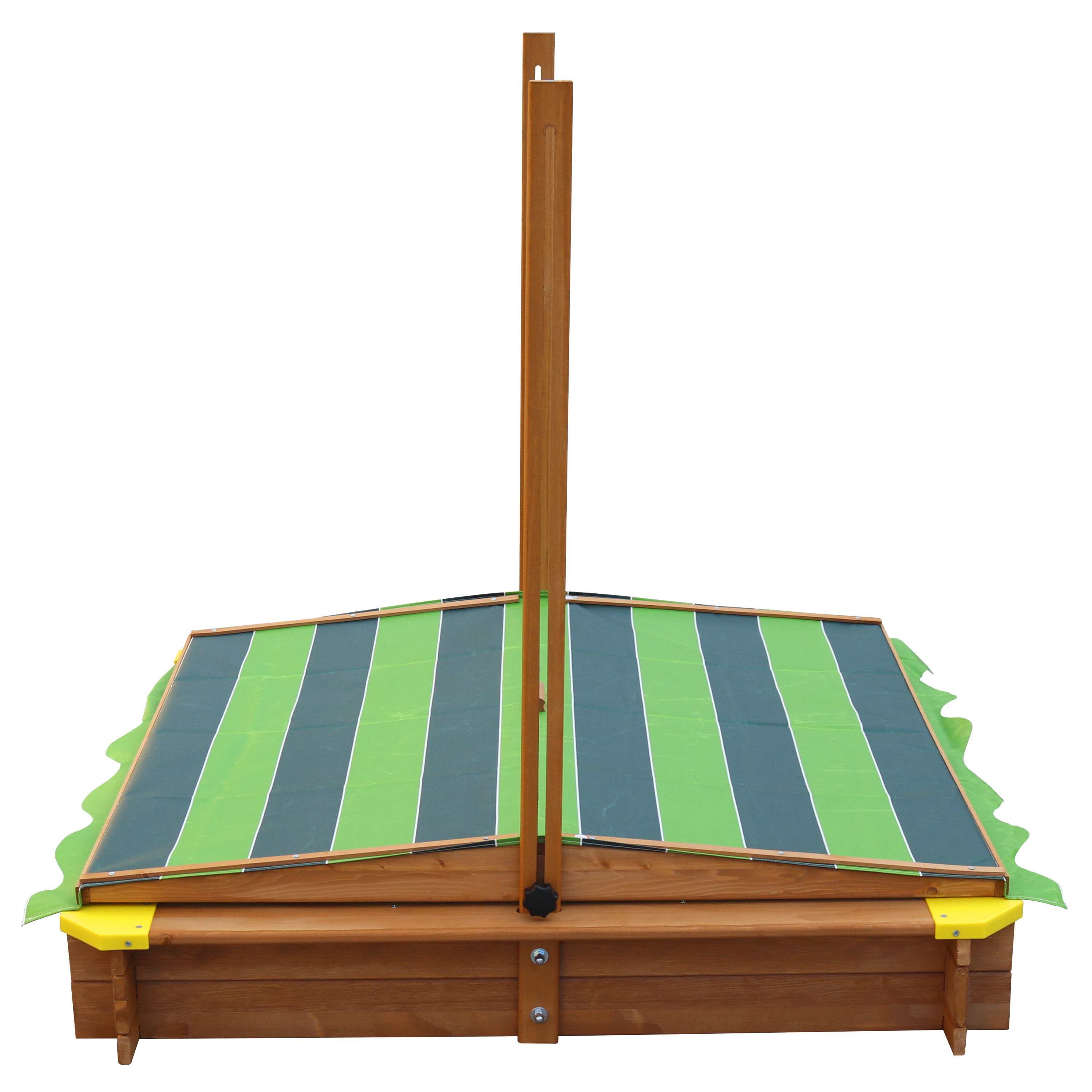 Lily Sandbox with Canopy Brown/Green